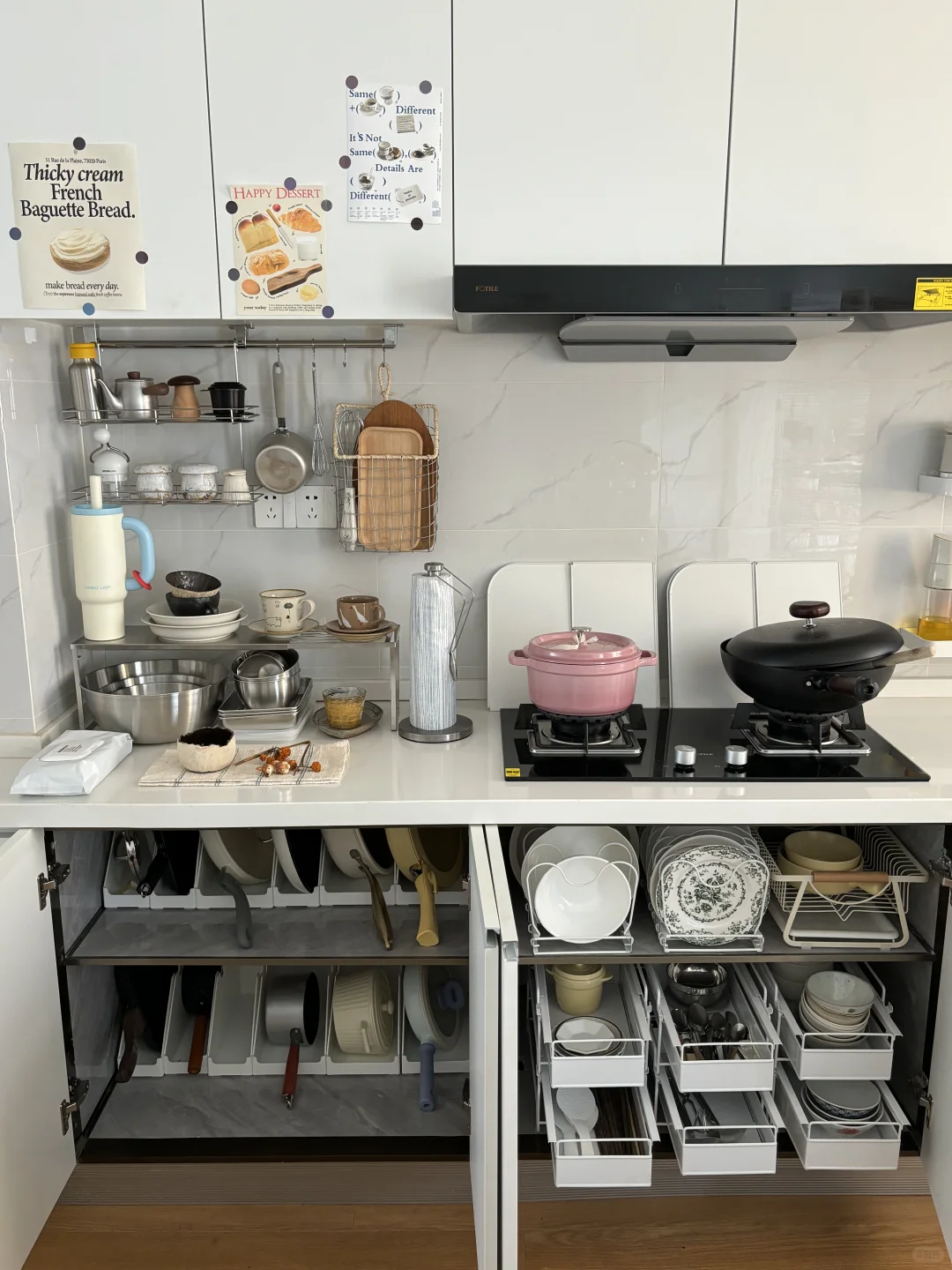 无滤镜下的厨房｜17:30收纳好的干净厨房