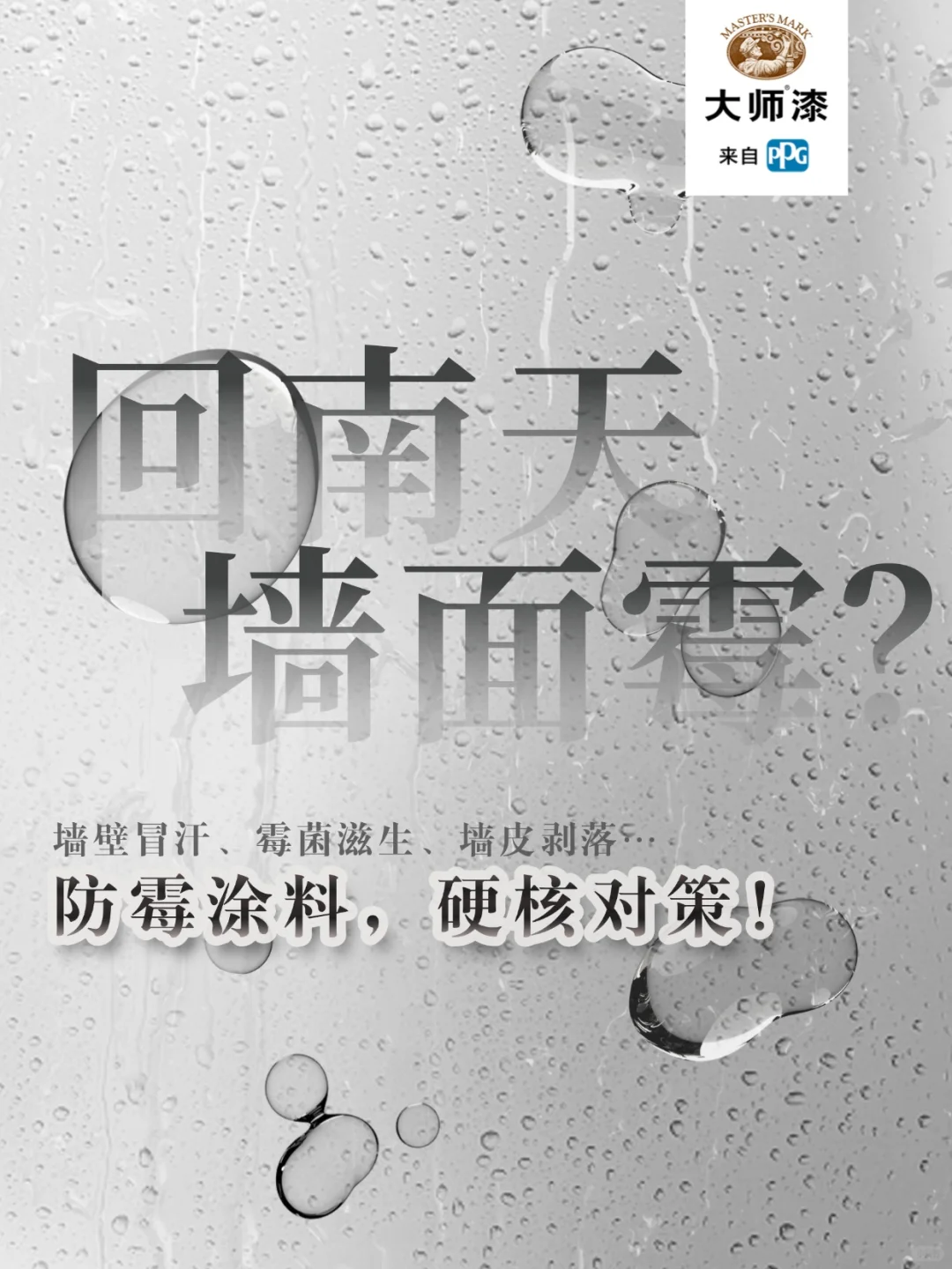 回南天墙面霉？抗菌涂料，硬核对策！