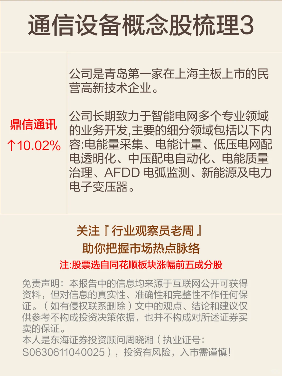 今日最大热点板块：通信设备