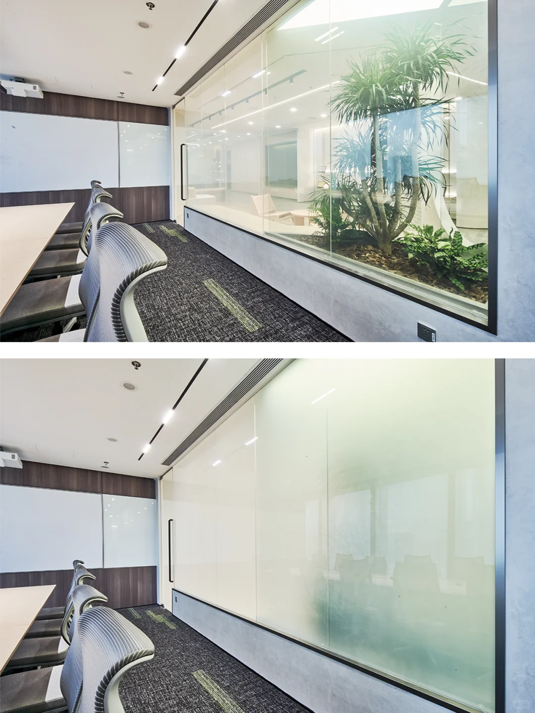 揭秘！办公室装修所用之调光玻璃的神奇魅力