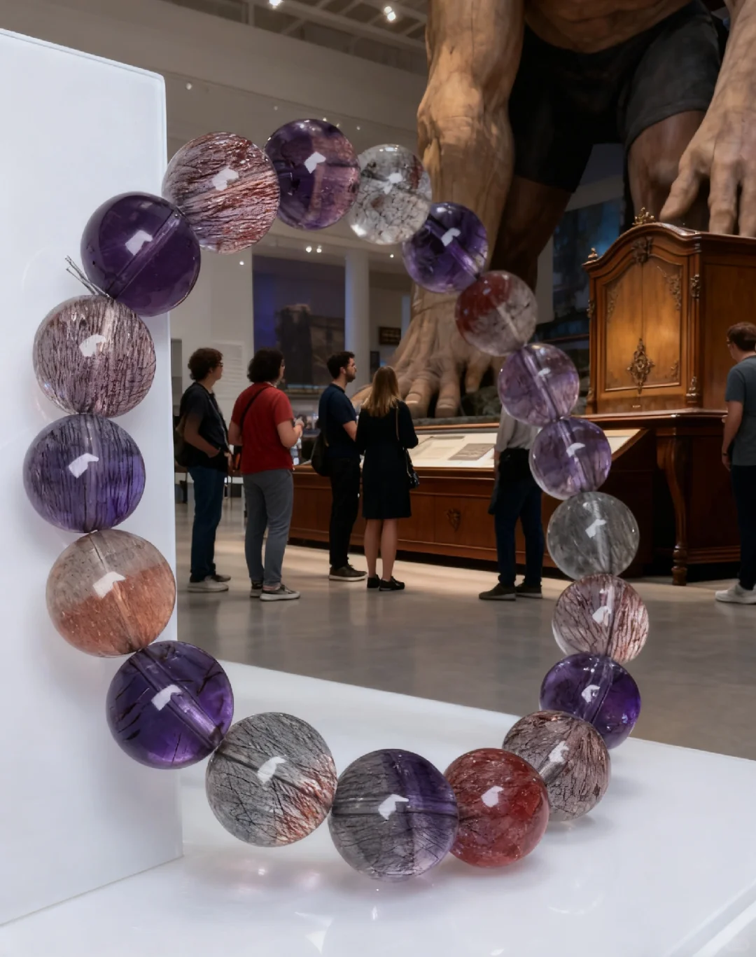 假如超七在展览会上该怎么展览？