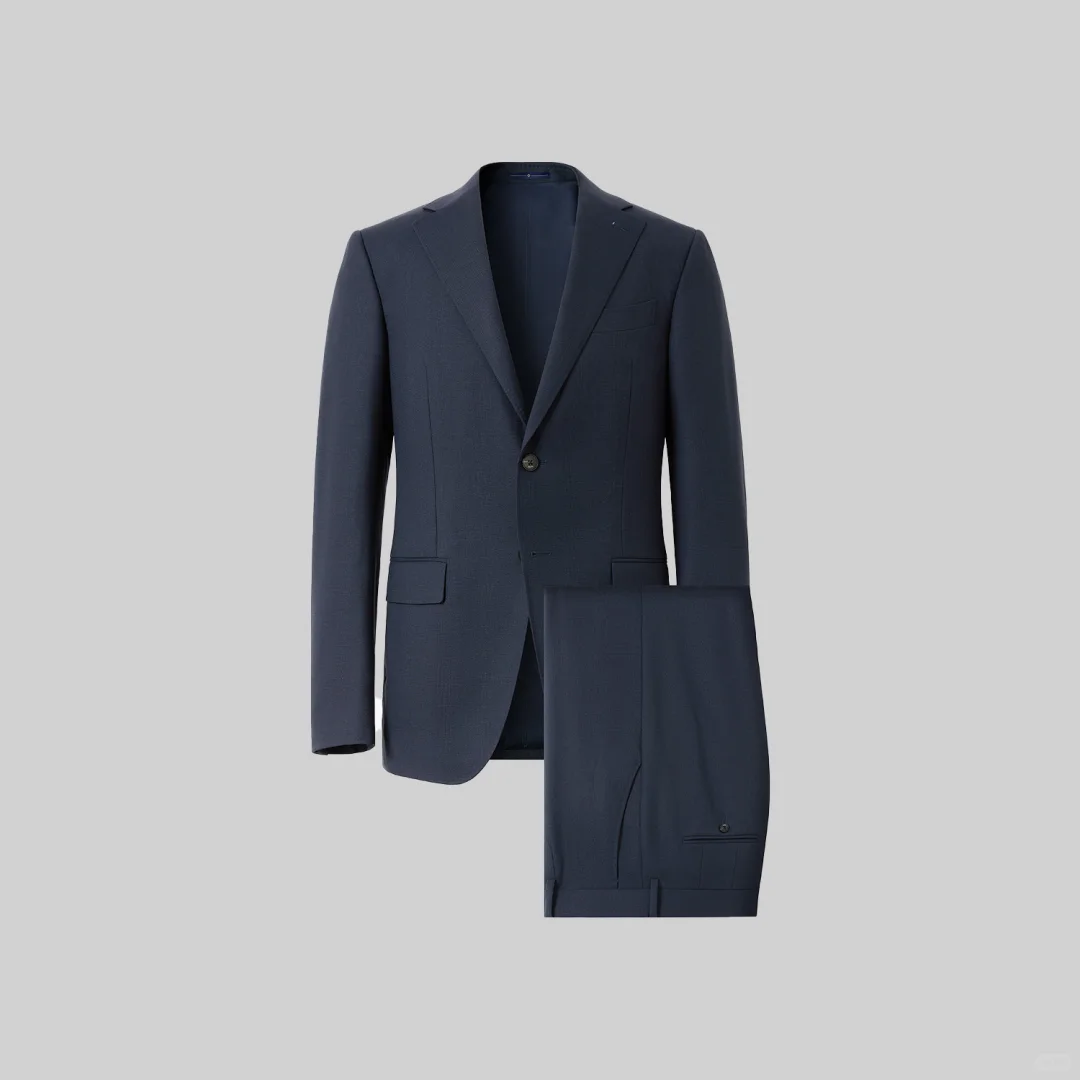 ?深黑蓝高级商务西装｜160s顶级美丽诺羊毛