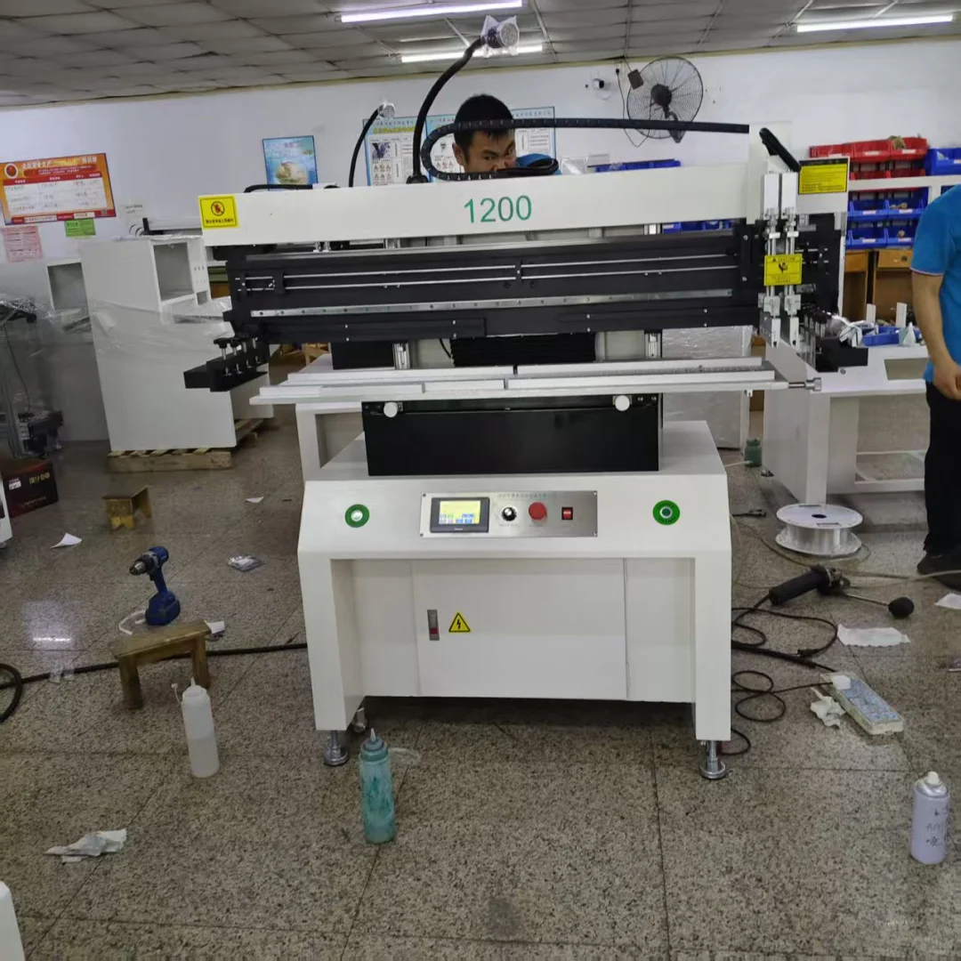 半自动锡膏印刷机灯条单面丝印设备