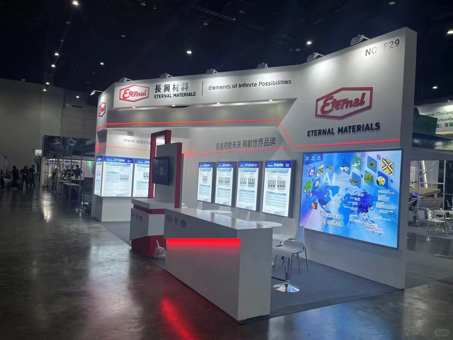 泰国电子展搭建完毕