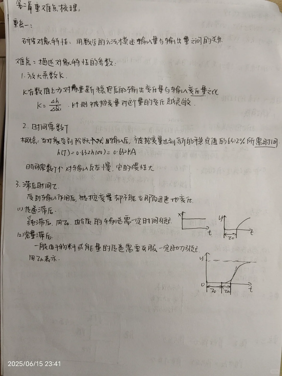 化工仪表与自动化全部重难点梳理