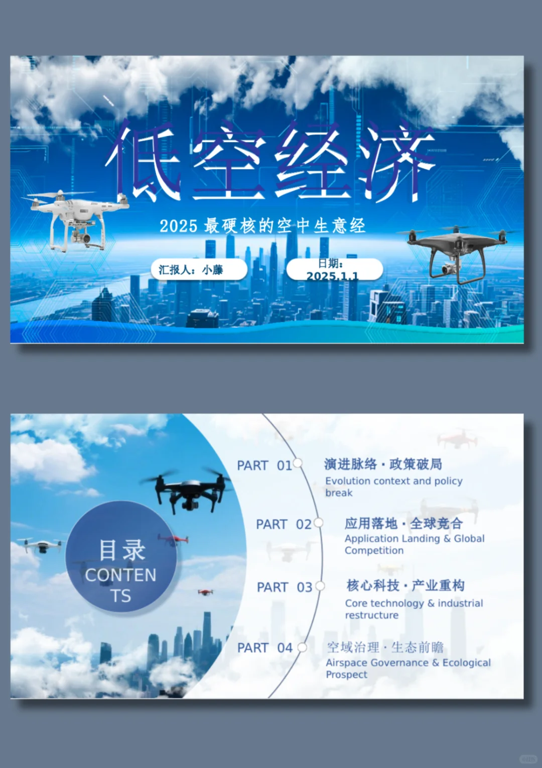 低空经济PPT模版/2025 最硬核的空中生意经