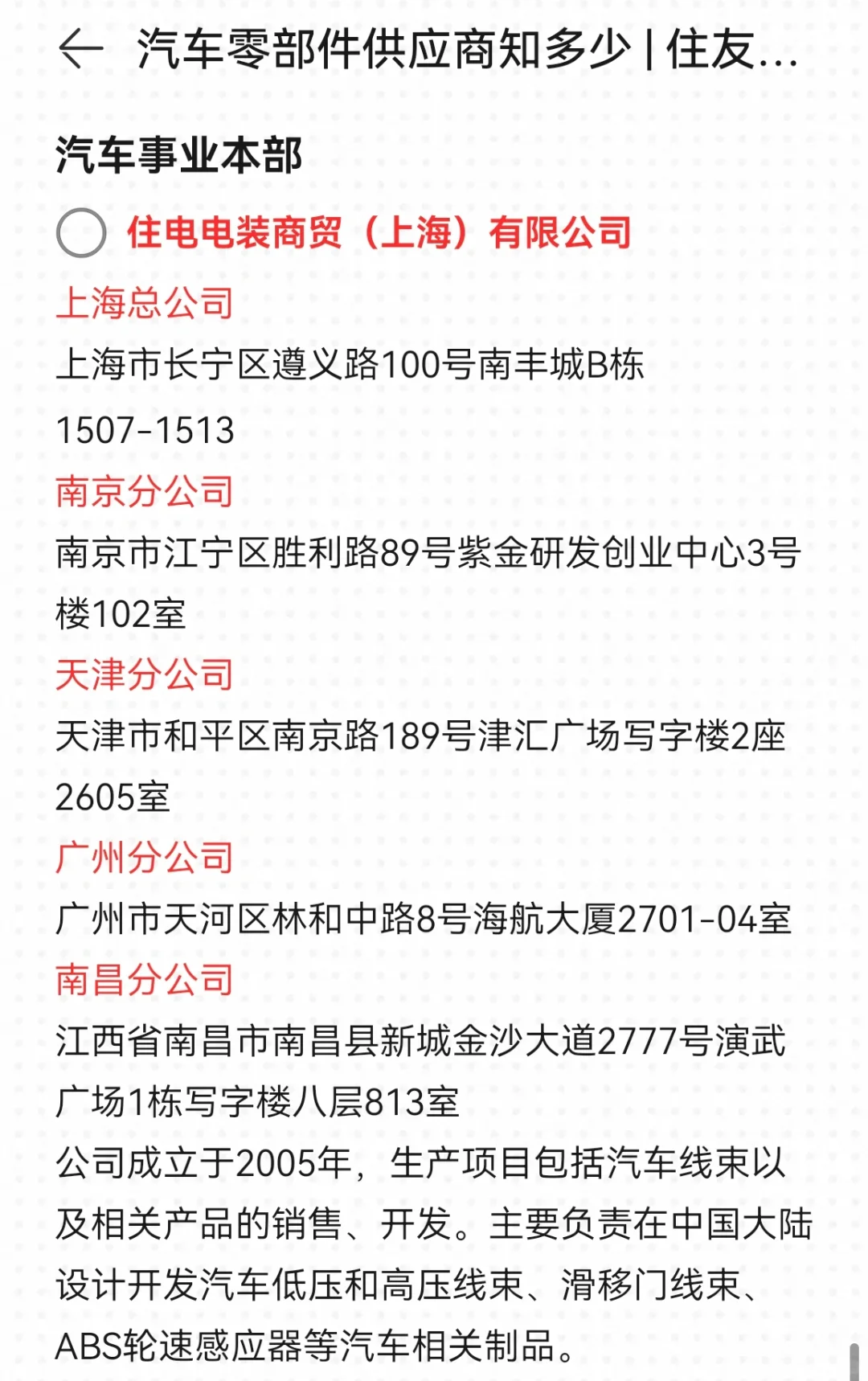 汽车零部件供应商知多少 | 住友电工篇
