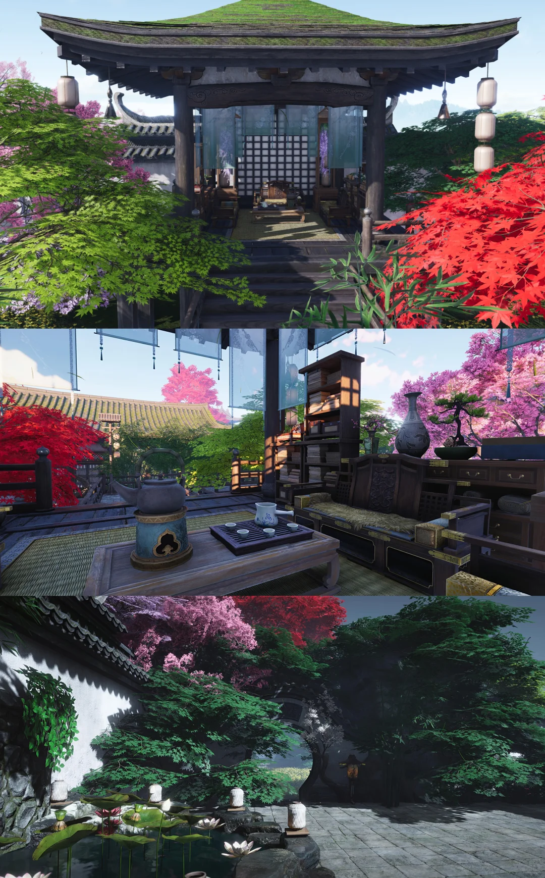 四合一云间渡图纸《栖云山庄》