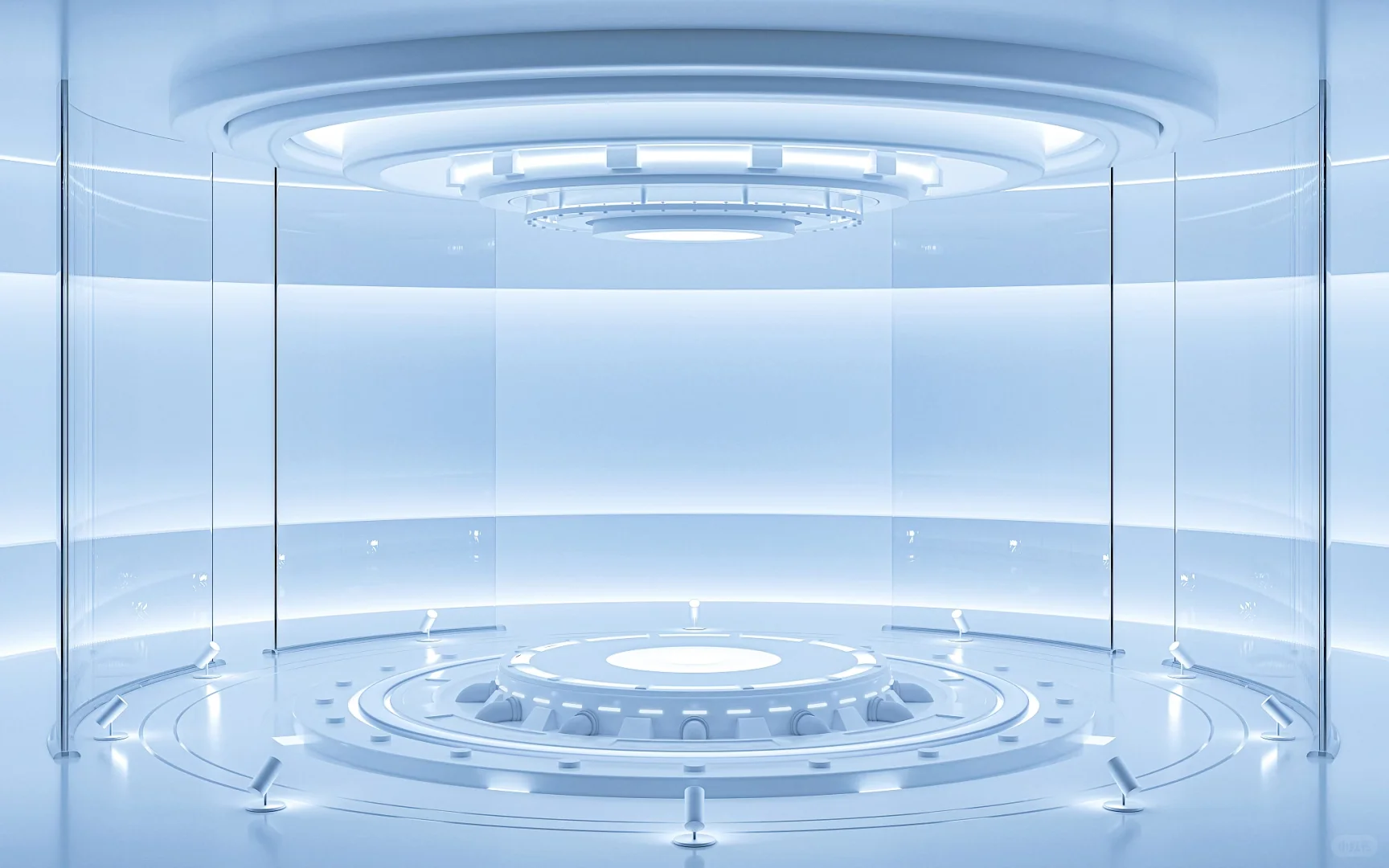 科技感浅色系电商产品展台背景大图12