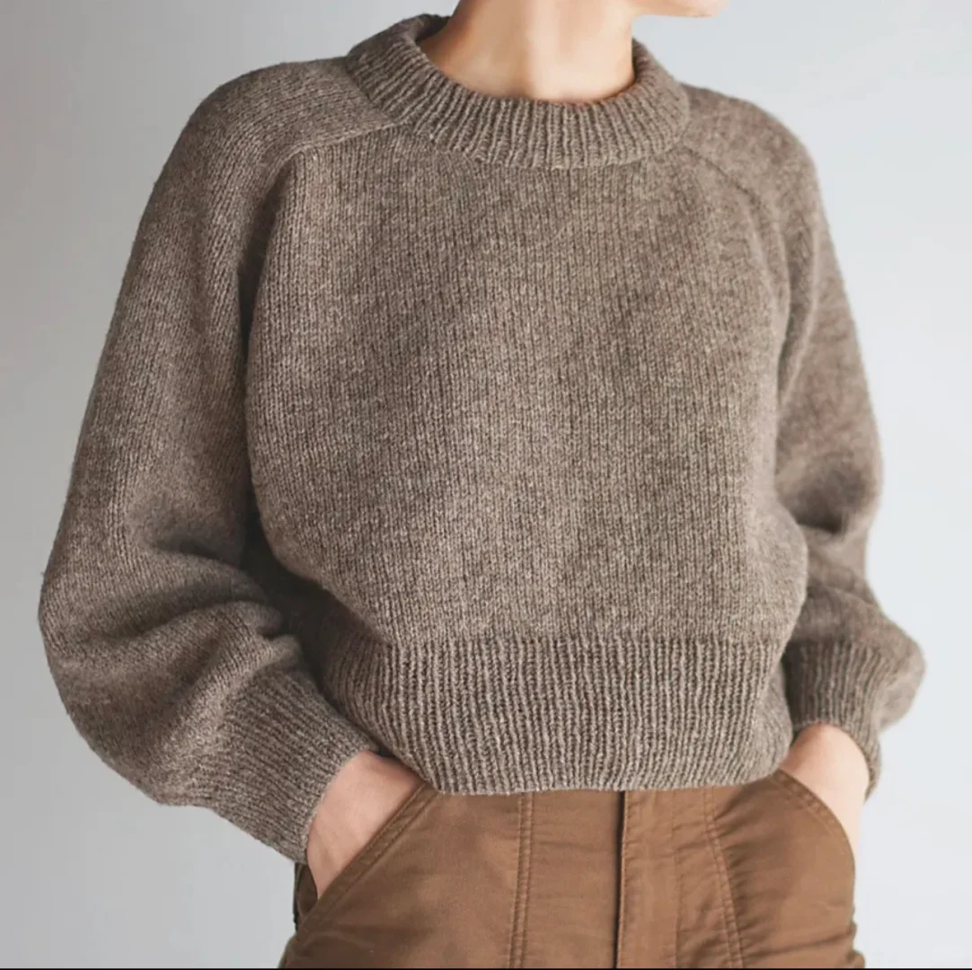 简简单单全靠版型-后背育克毛衣