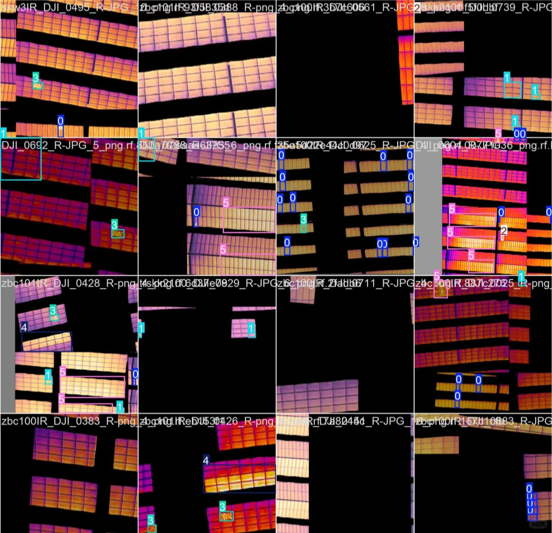 无人机航拍红外光伏板缺陷识别数据集