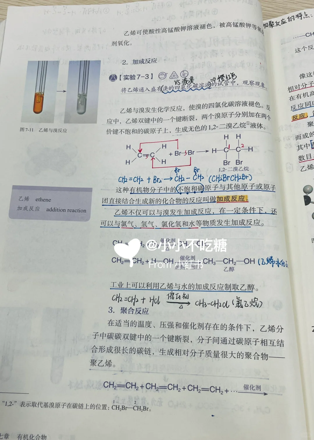 高一化学必修二｜ 乙烯与有机高分子材料