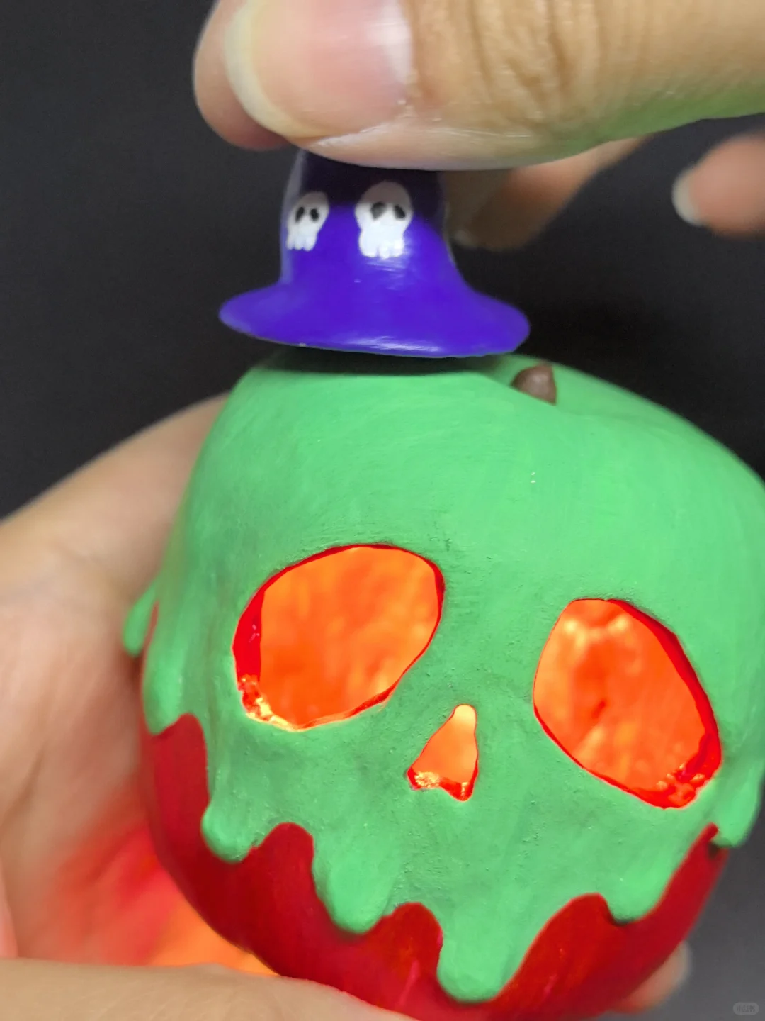 石塑粘土ｌ来一口万圣节限定的美味苹果吧～