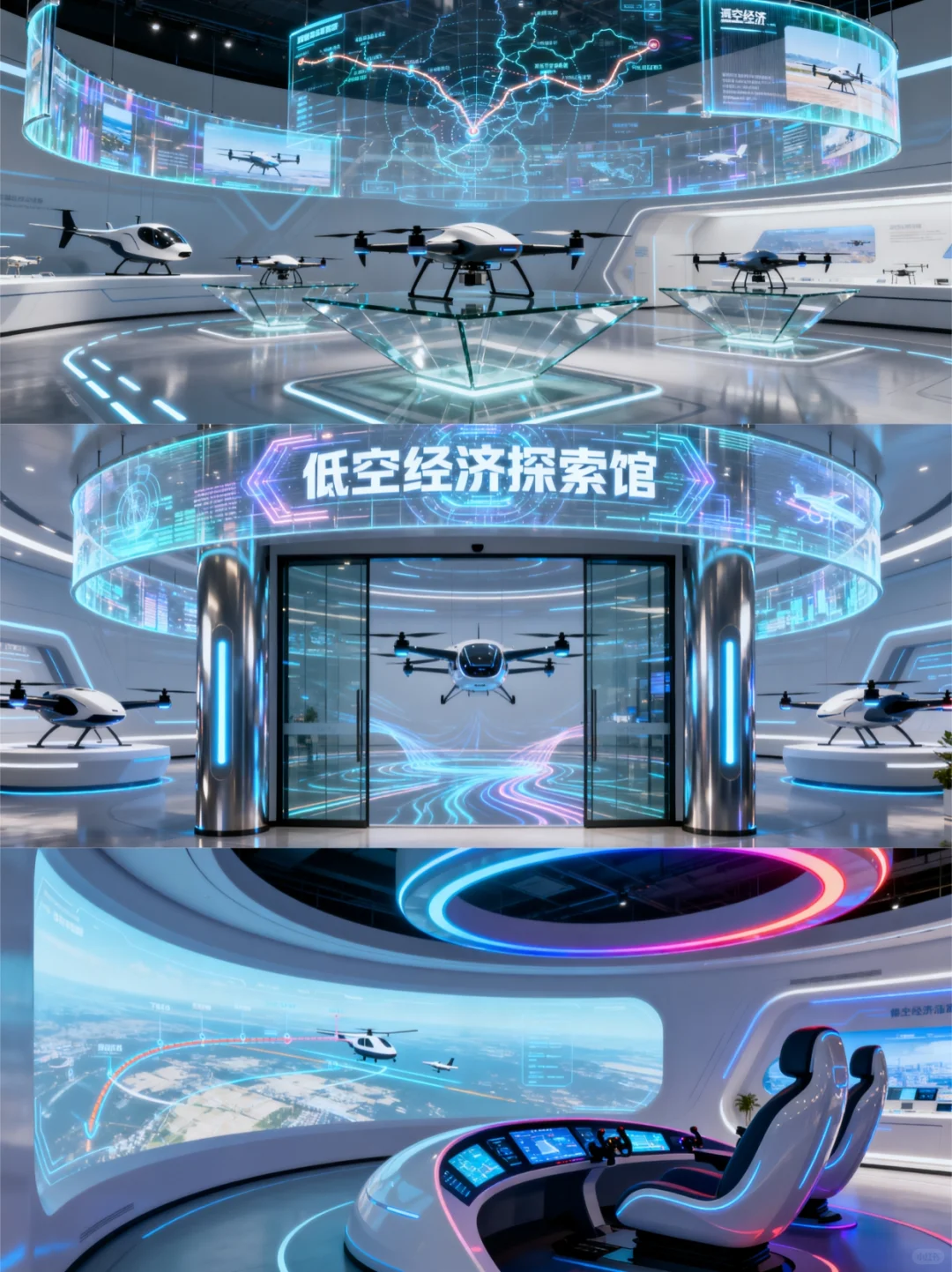 低空经济展厅设计分享丨每一张都想截图收藏
