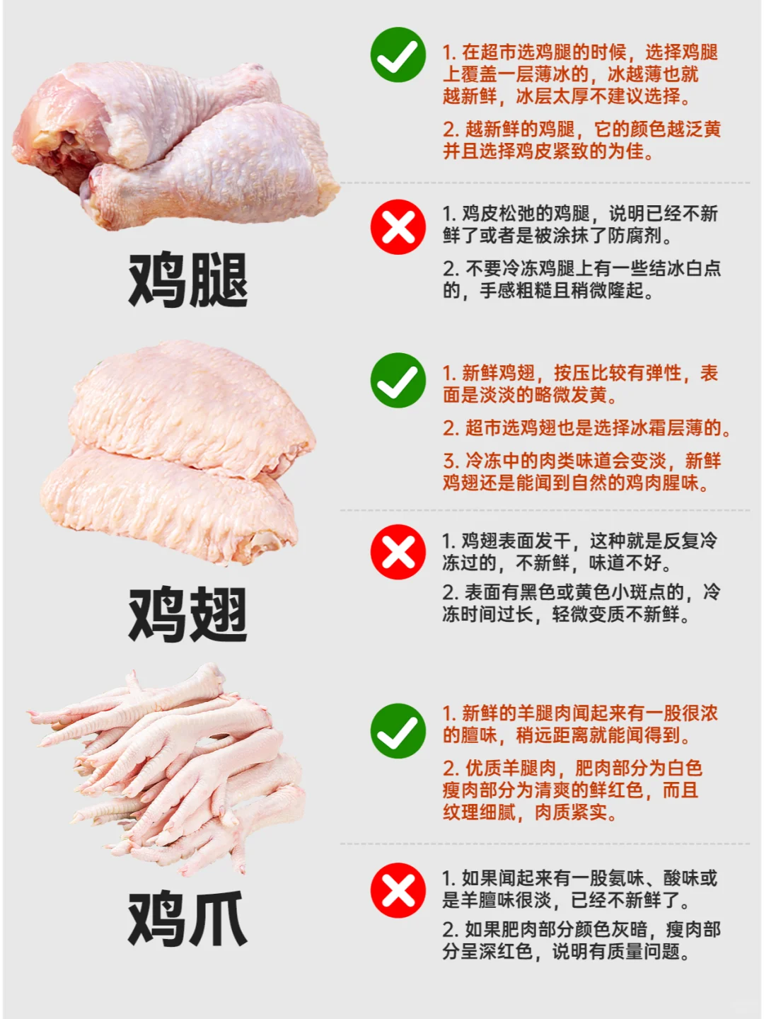 常见肉类挑选技巧?一下讲清楚‼️
