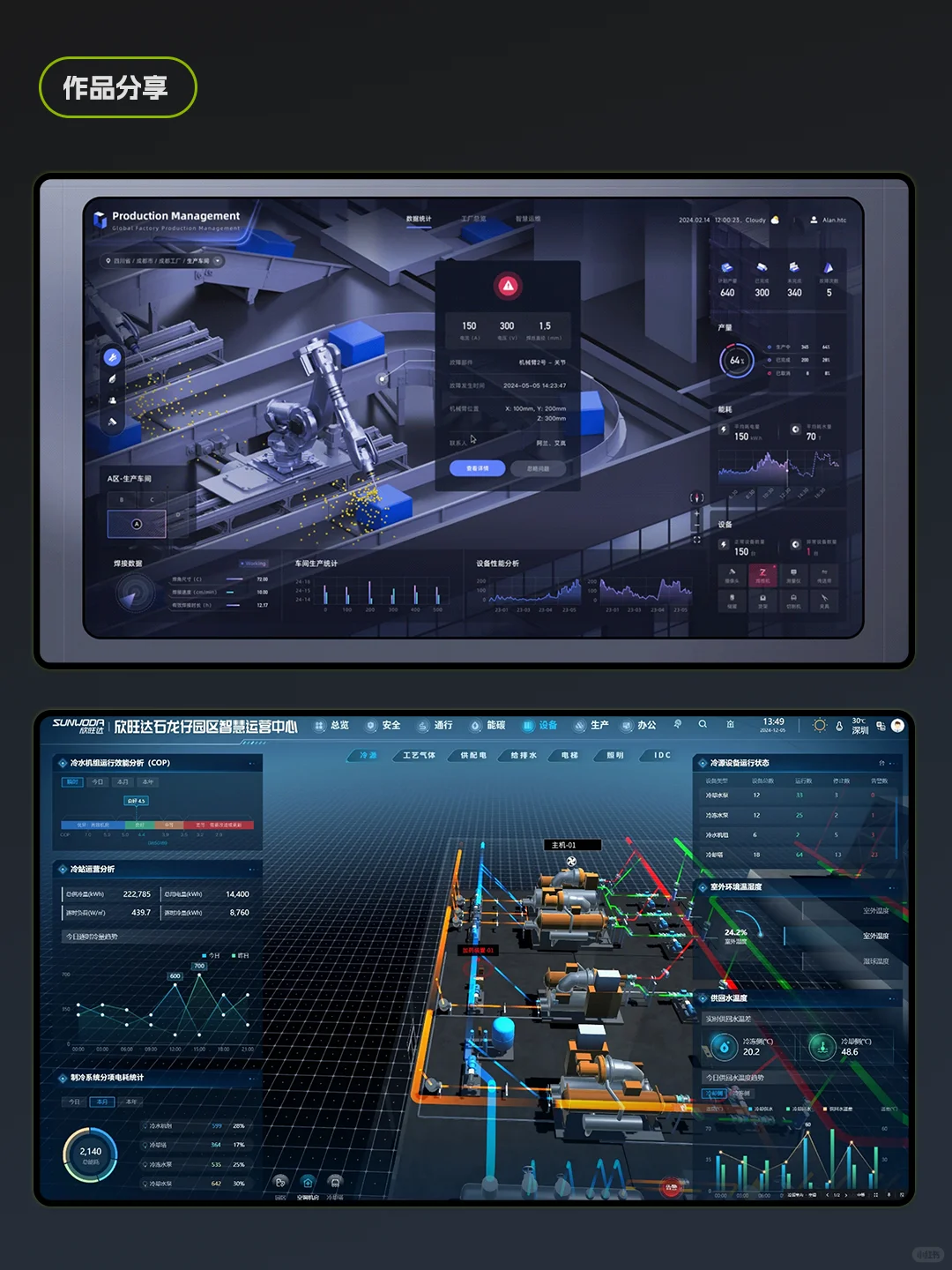 智能制造，生产线的炫酷效果