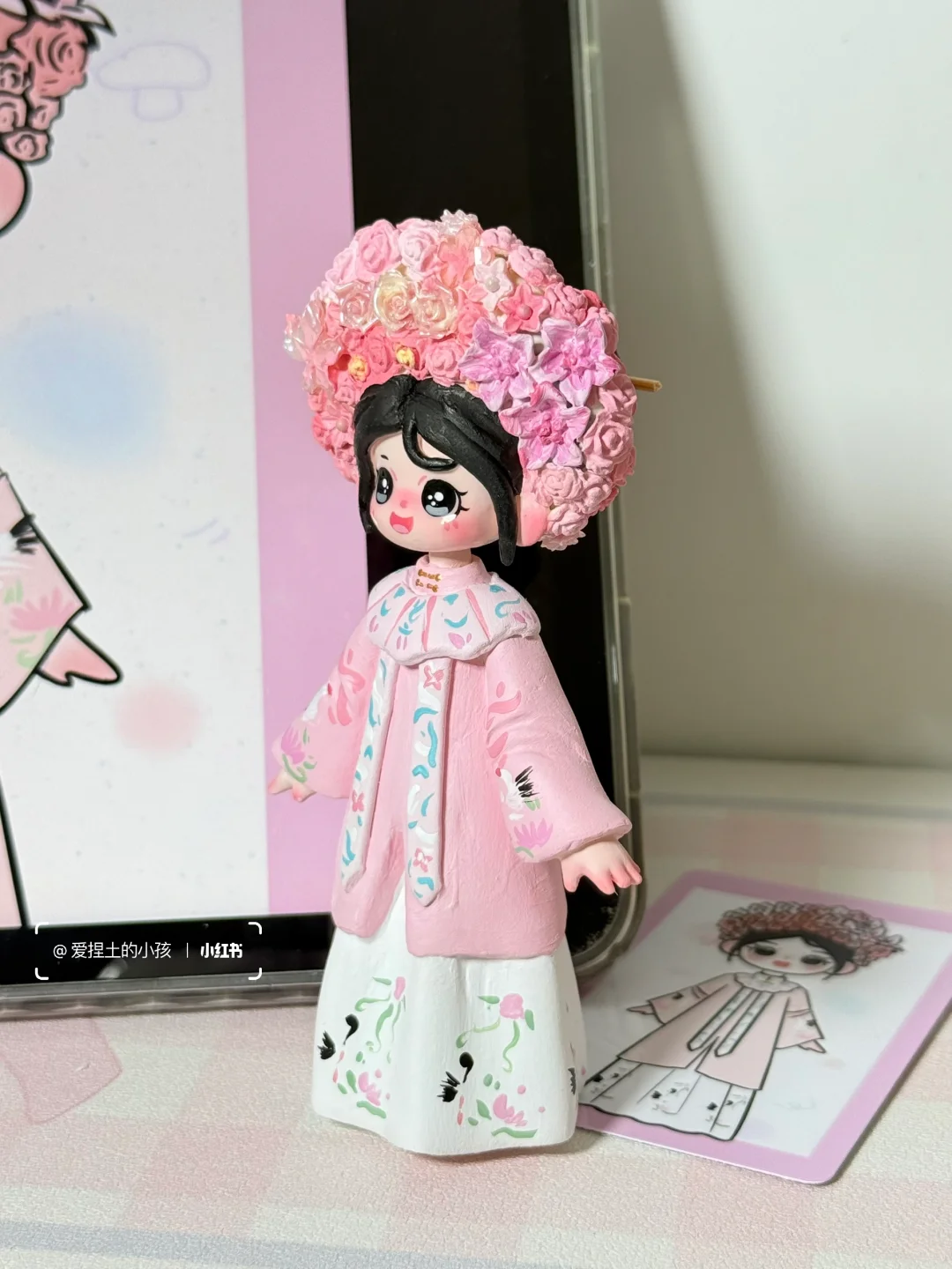 终于做到簪花小人啦～