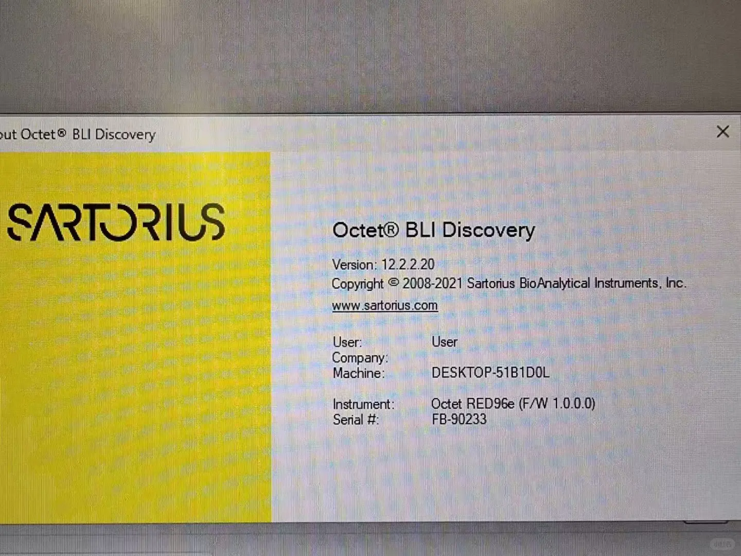 ForteBio Octet Red96e 分子相互作用分析仪