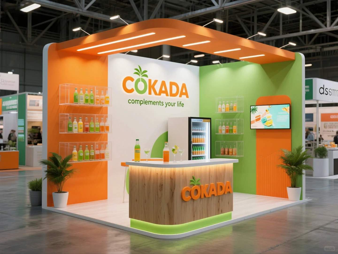 094｜挑战100天100套展台案例｜多彩活力风