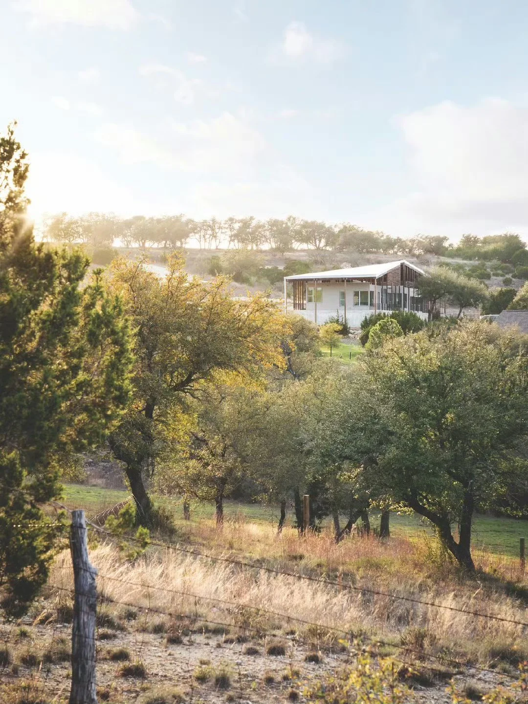 建筑师为退休父母打造坡地景观节能养老房