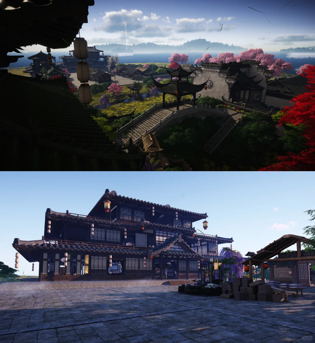 四合一云间渡图纸《栖云山庄》