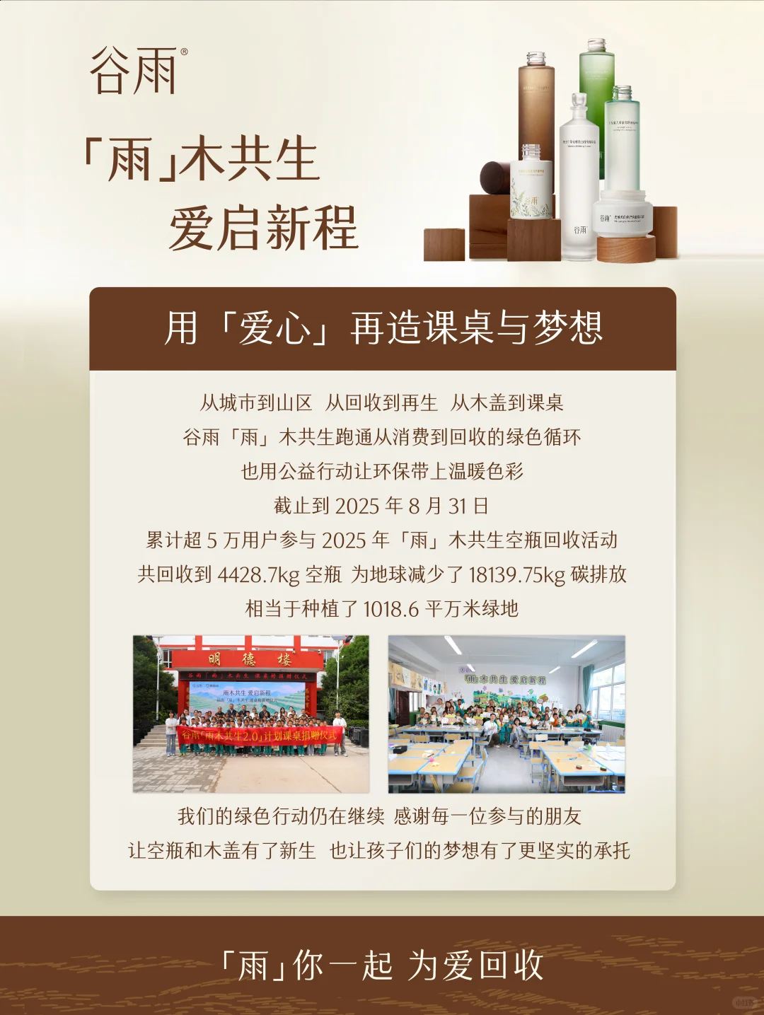 为爱行千里 谷雨「雨」木共生捐赠活动回顾