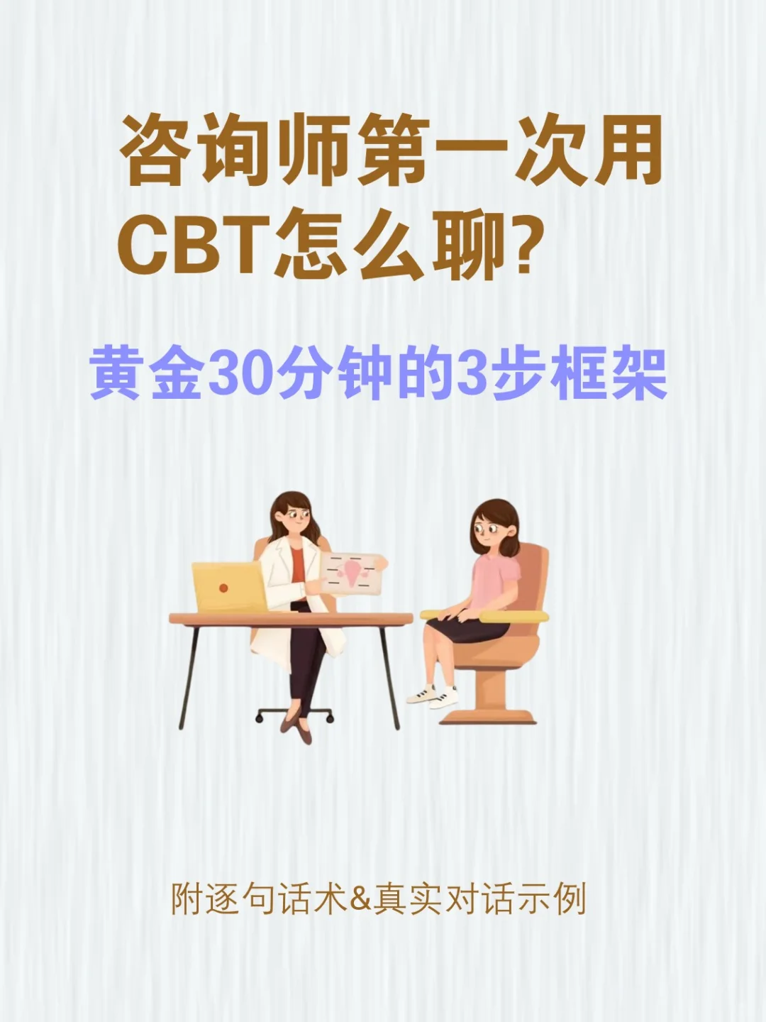 首次心理咨询CBT三步法，快速建立信任目标