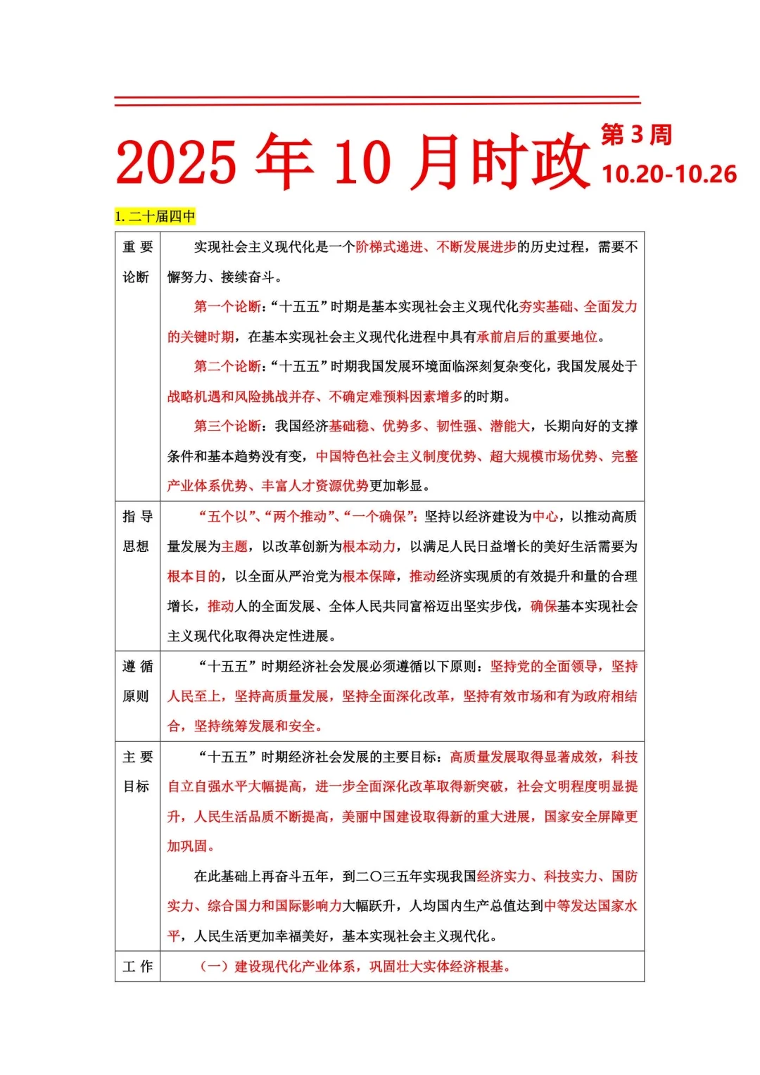 25年10月第三周时政