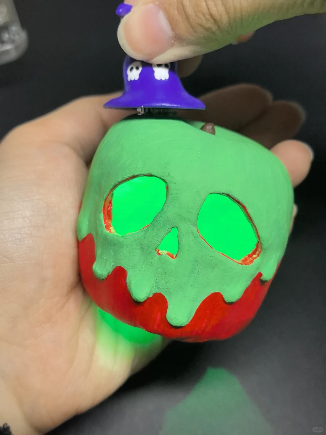 石塑粘土ｌ来一口万圣节限定的美味苹果吧～