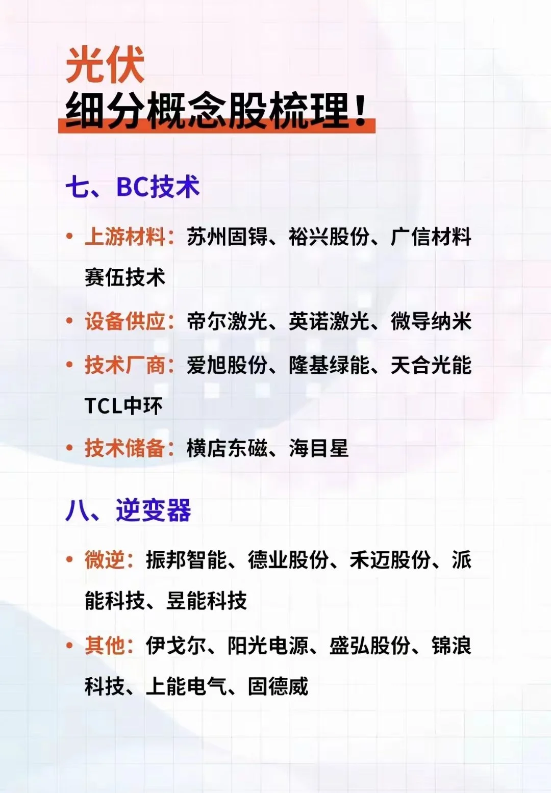 光伏储能概念股