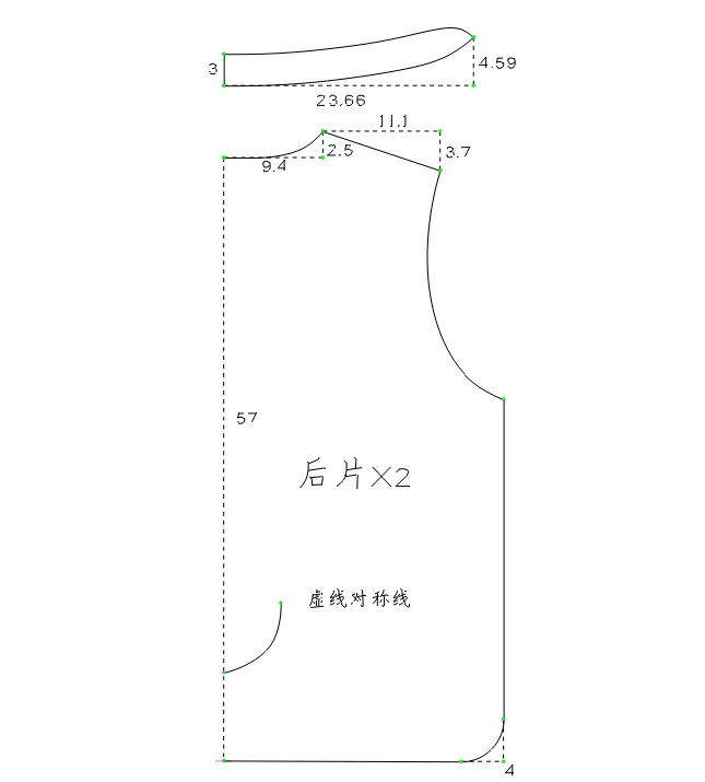打版图分享?立领新中式小版型棉外套?️