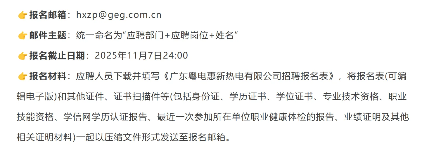 广东能源集团惠新热电招聘