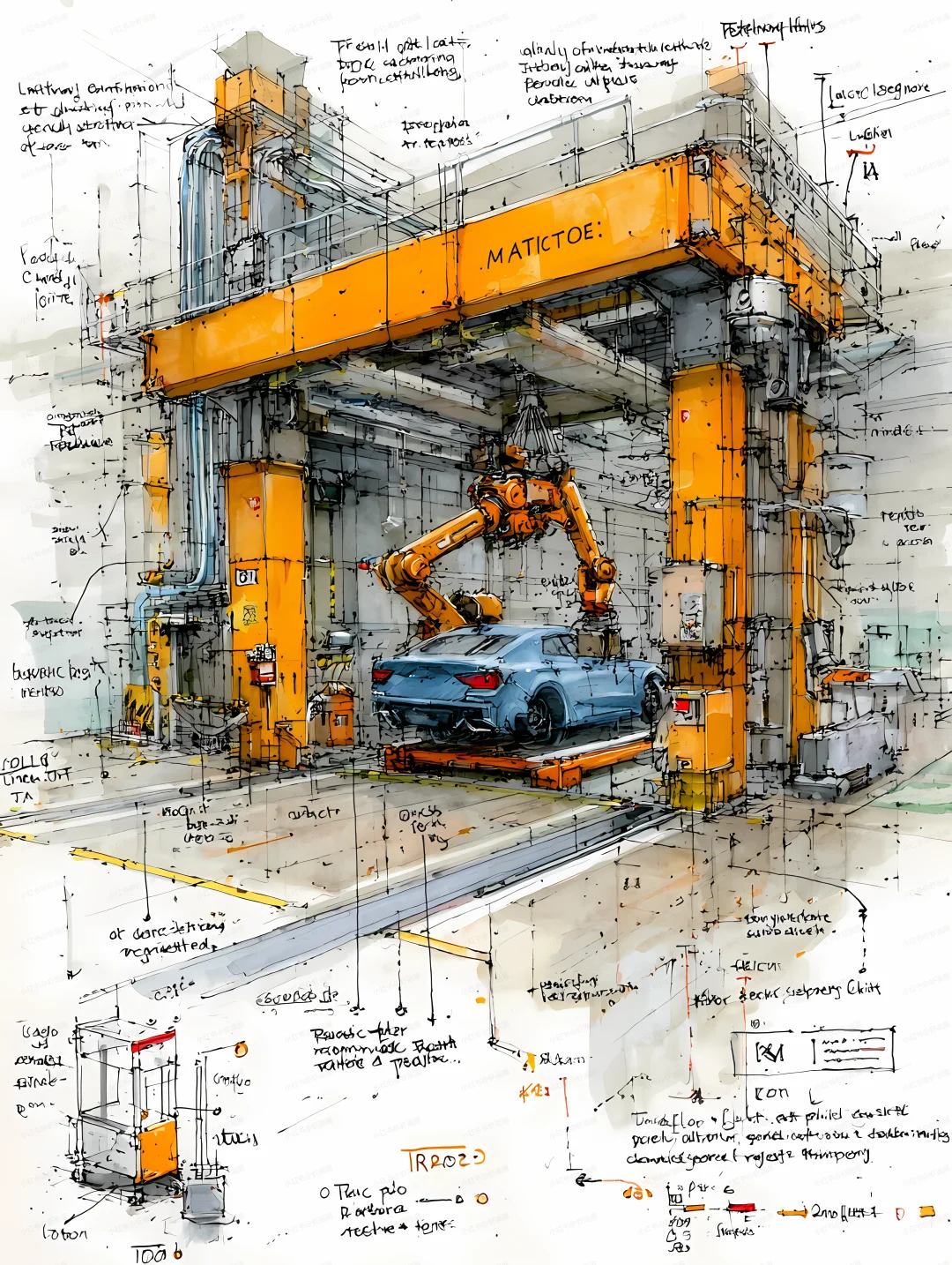 汽车生产线|提示词分享