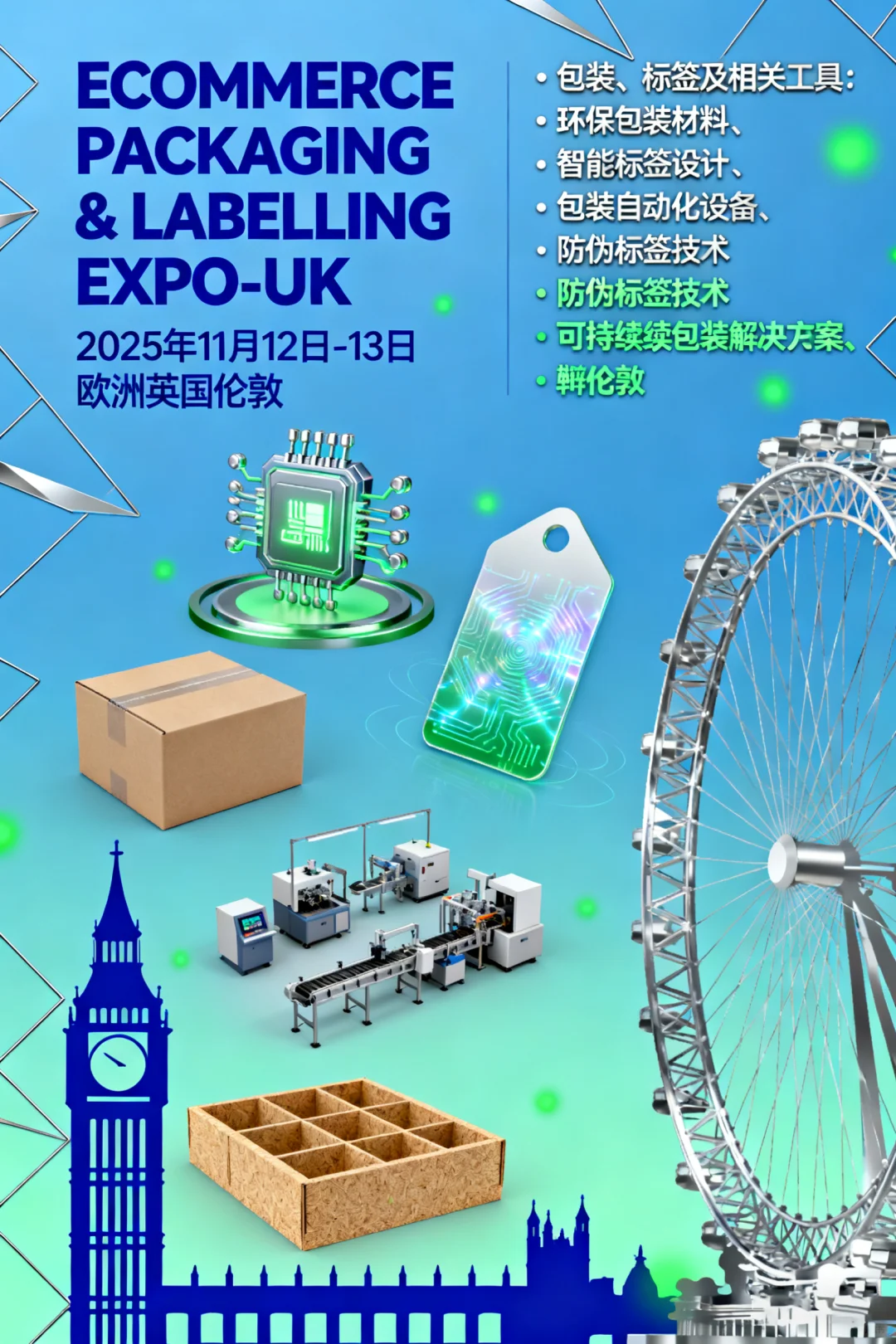 英国伦敦国际电子商务包装与标签展览会
