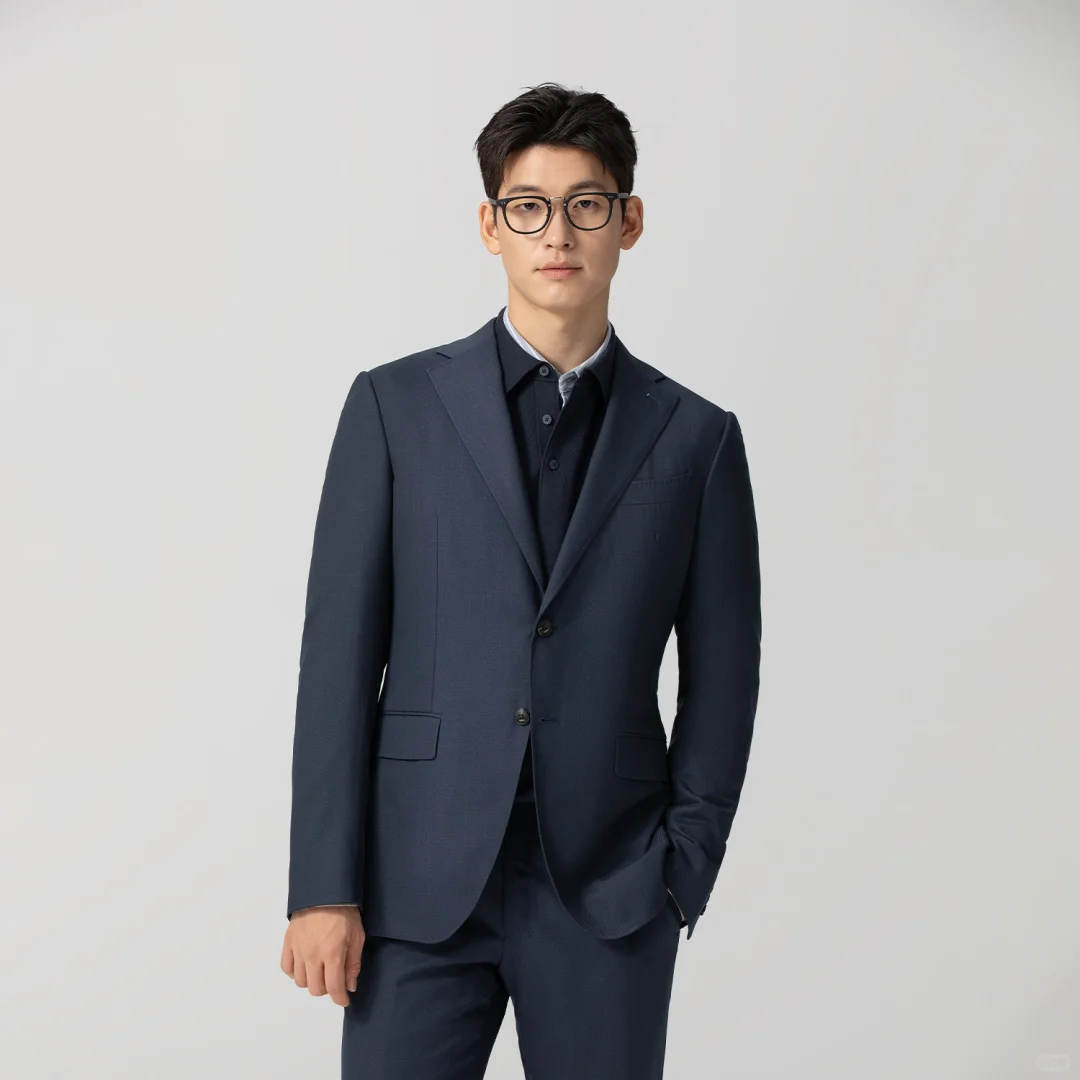 ?深黑蓝高级商务西装｜160s顶级美丽诺羊毛
