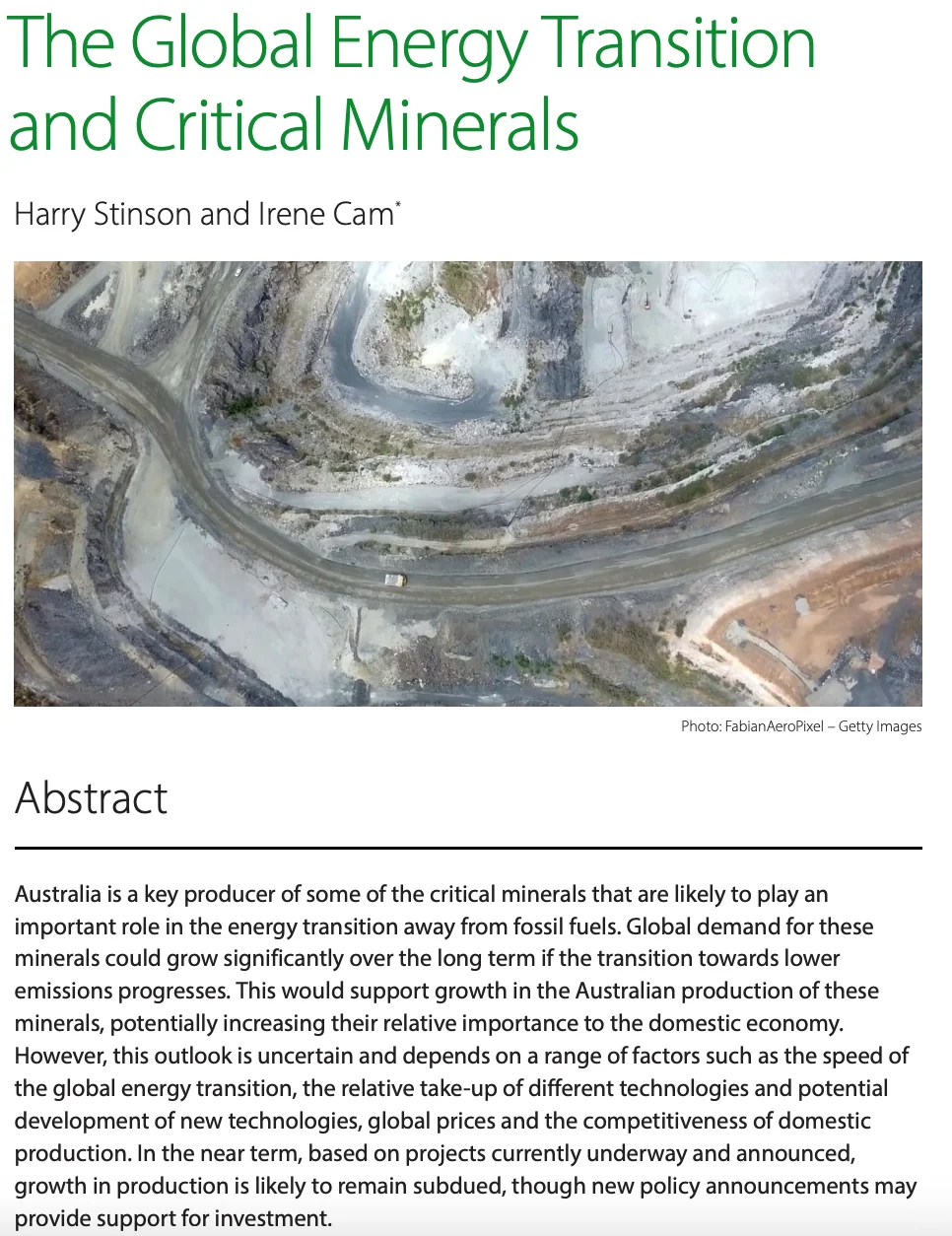 澳储行：别指望关键矿物带来下一个矿业繁荣