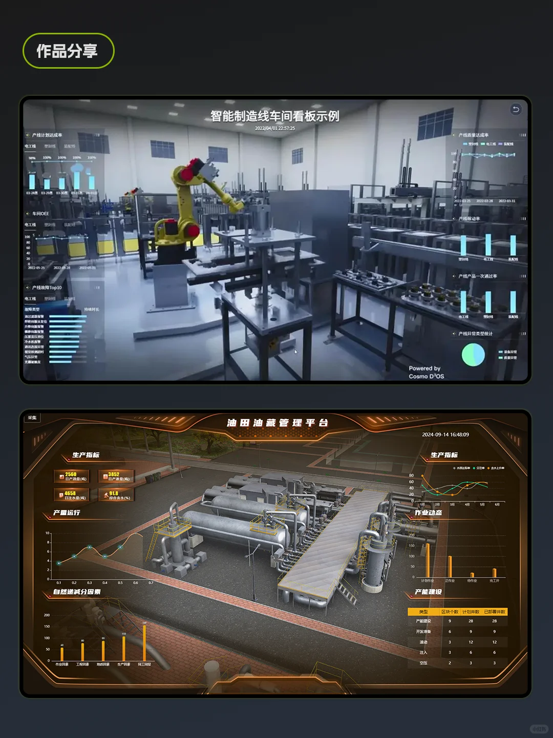 智能制造，生产线的炫酷效果