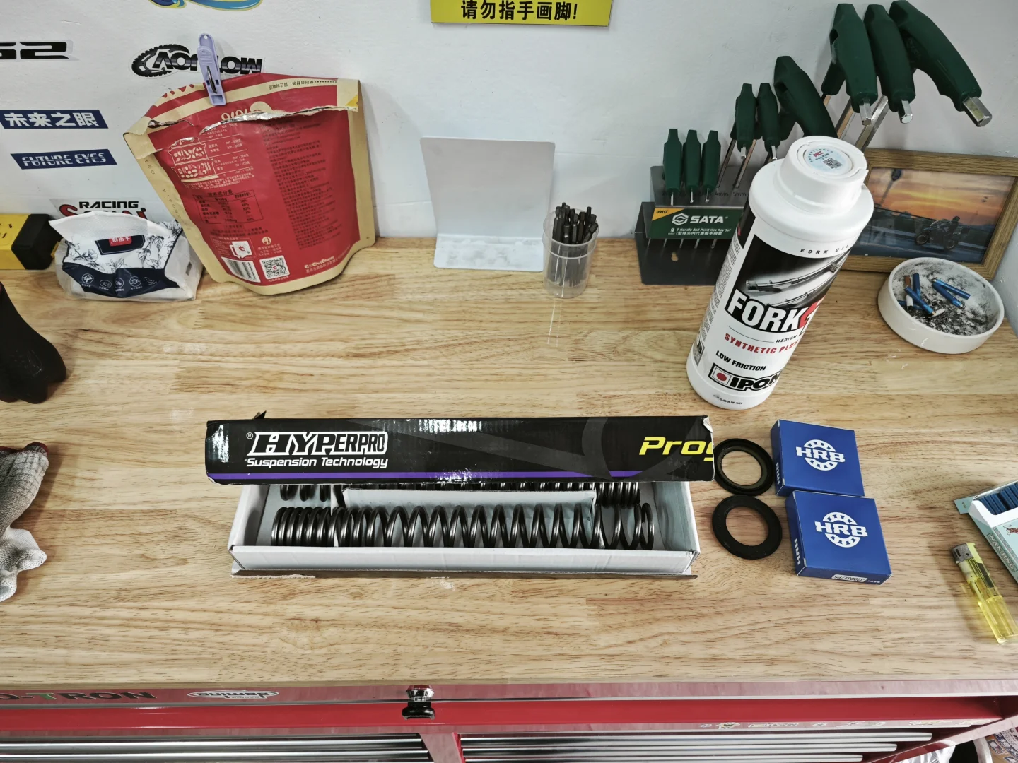 800nk海魄前减震弹簧已上车