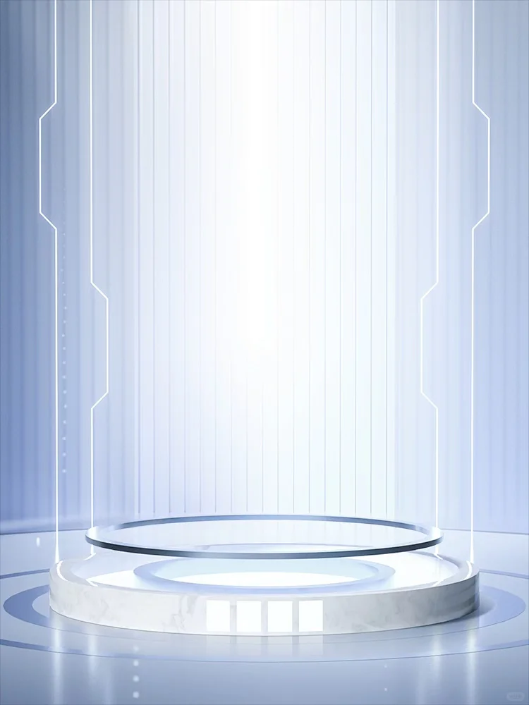 科技感浅色系电商产品展台背景大图12