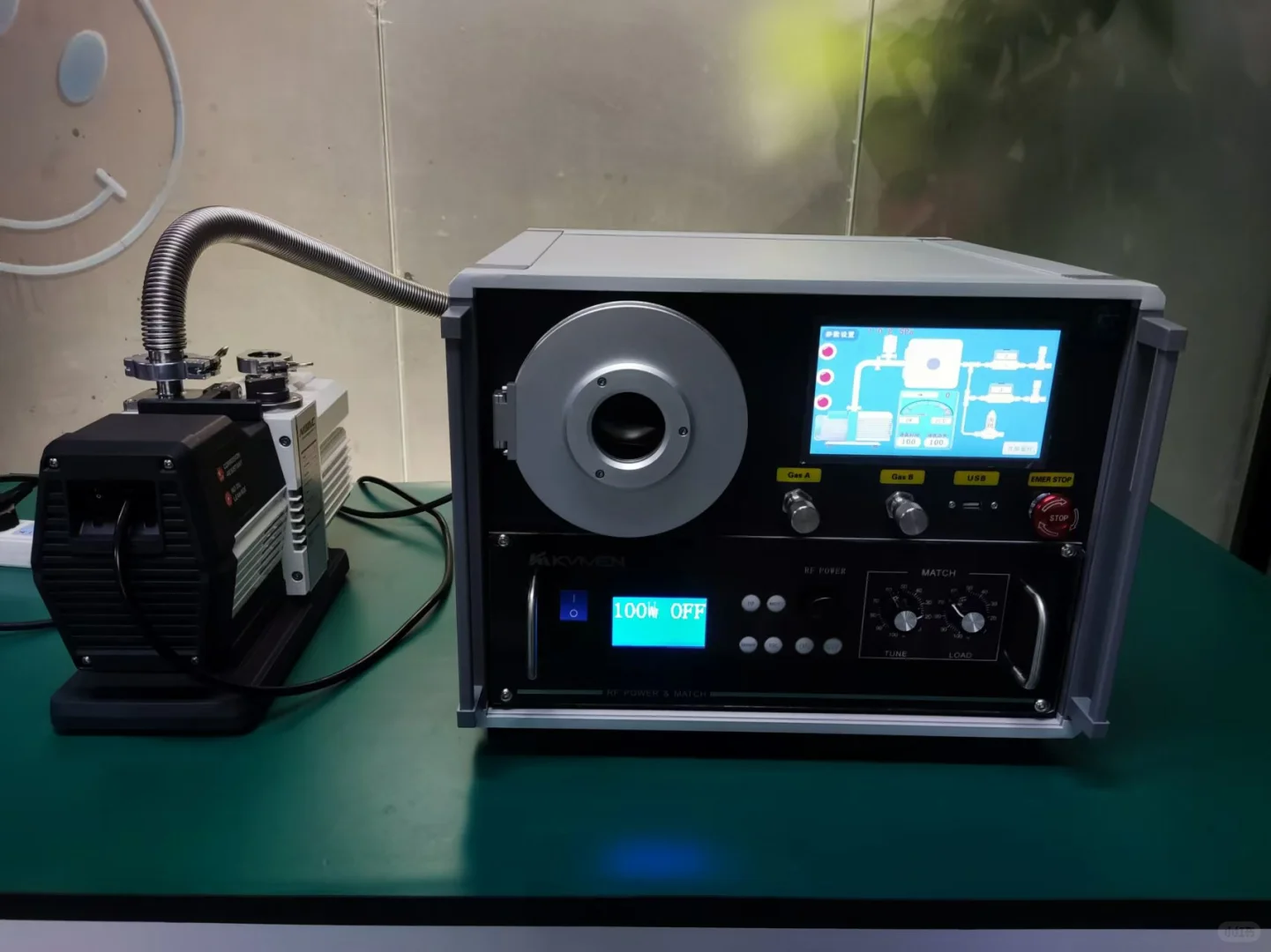 不同频率射频电源下的等离子清洗效果