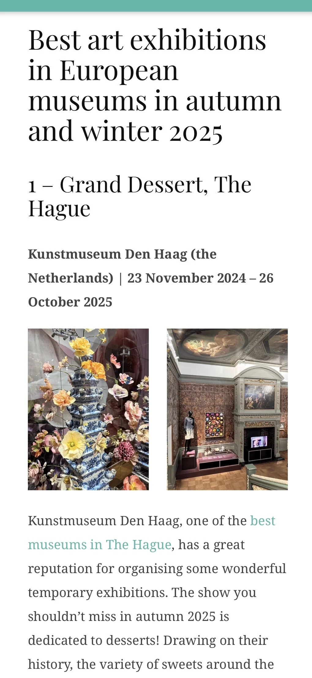 有幸参加了今年秋冬全欧洲最棒的美术馆展览