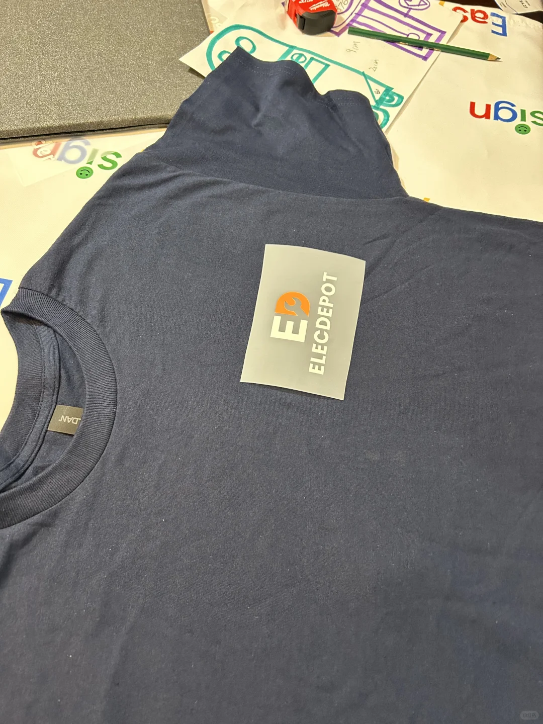 罗兰岗体恤打印代加工 带衣服10刀一个自取