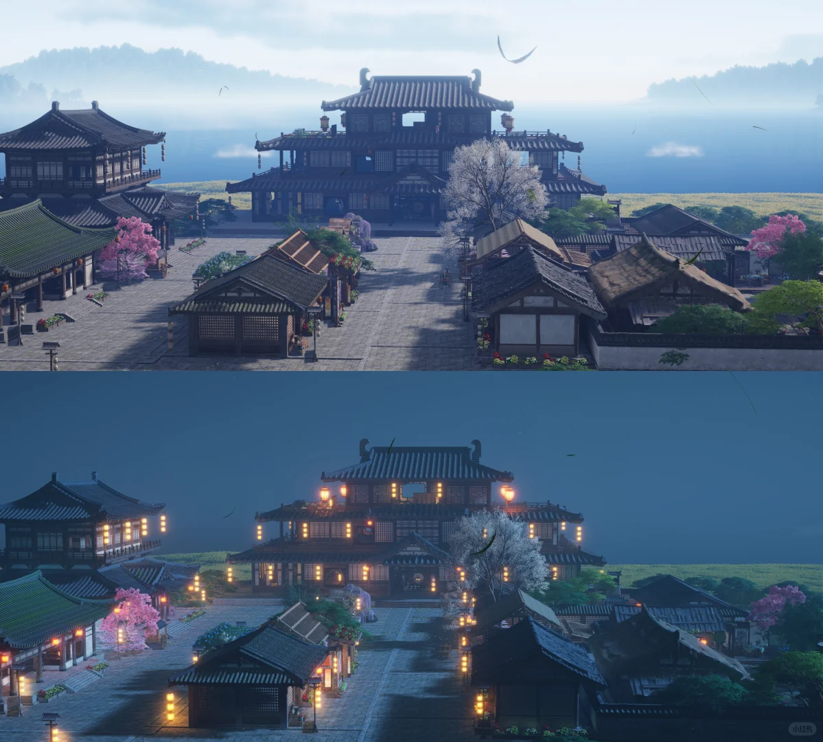 四合一云间渡图纸《栖云山庄》