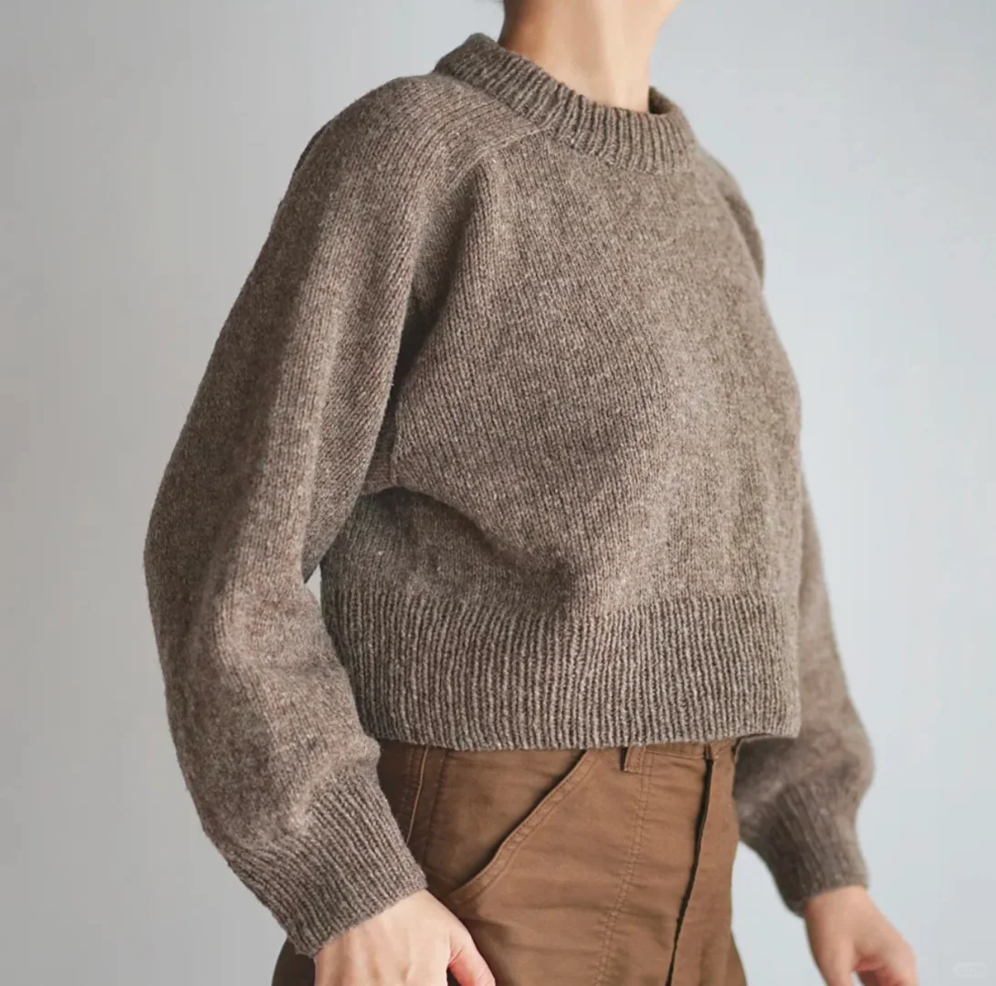 简简单单全靠版型-后背育克毛衣