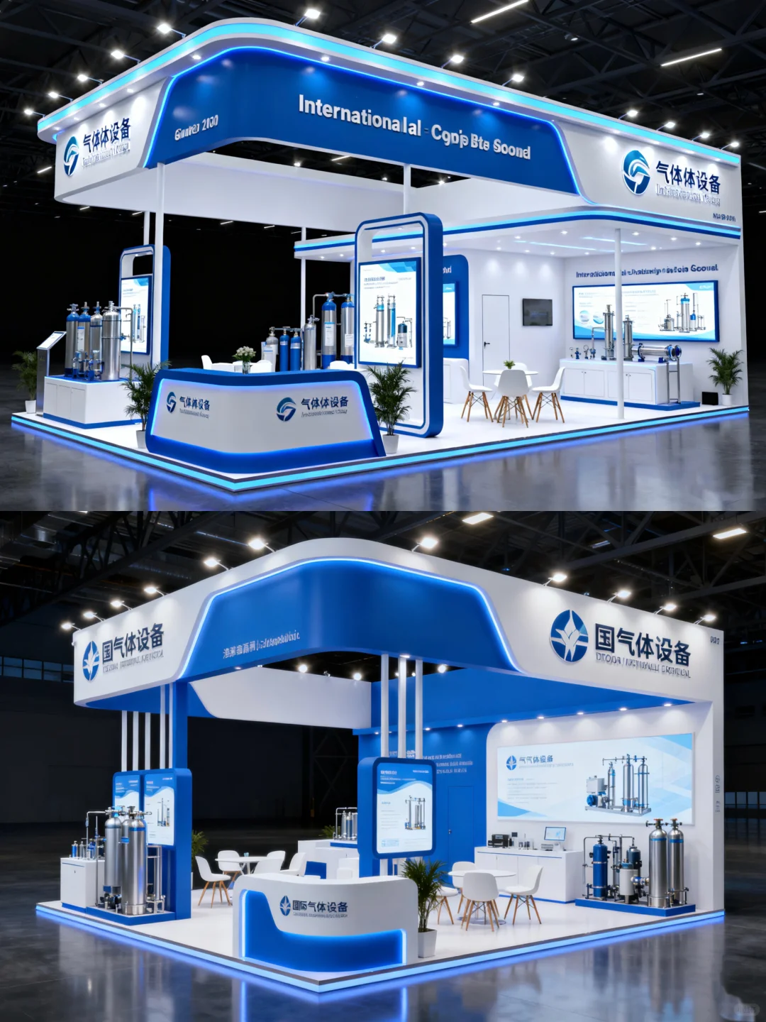 展会美陈?气体设备展台~