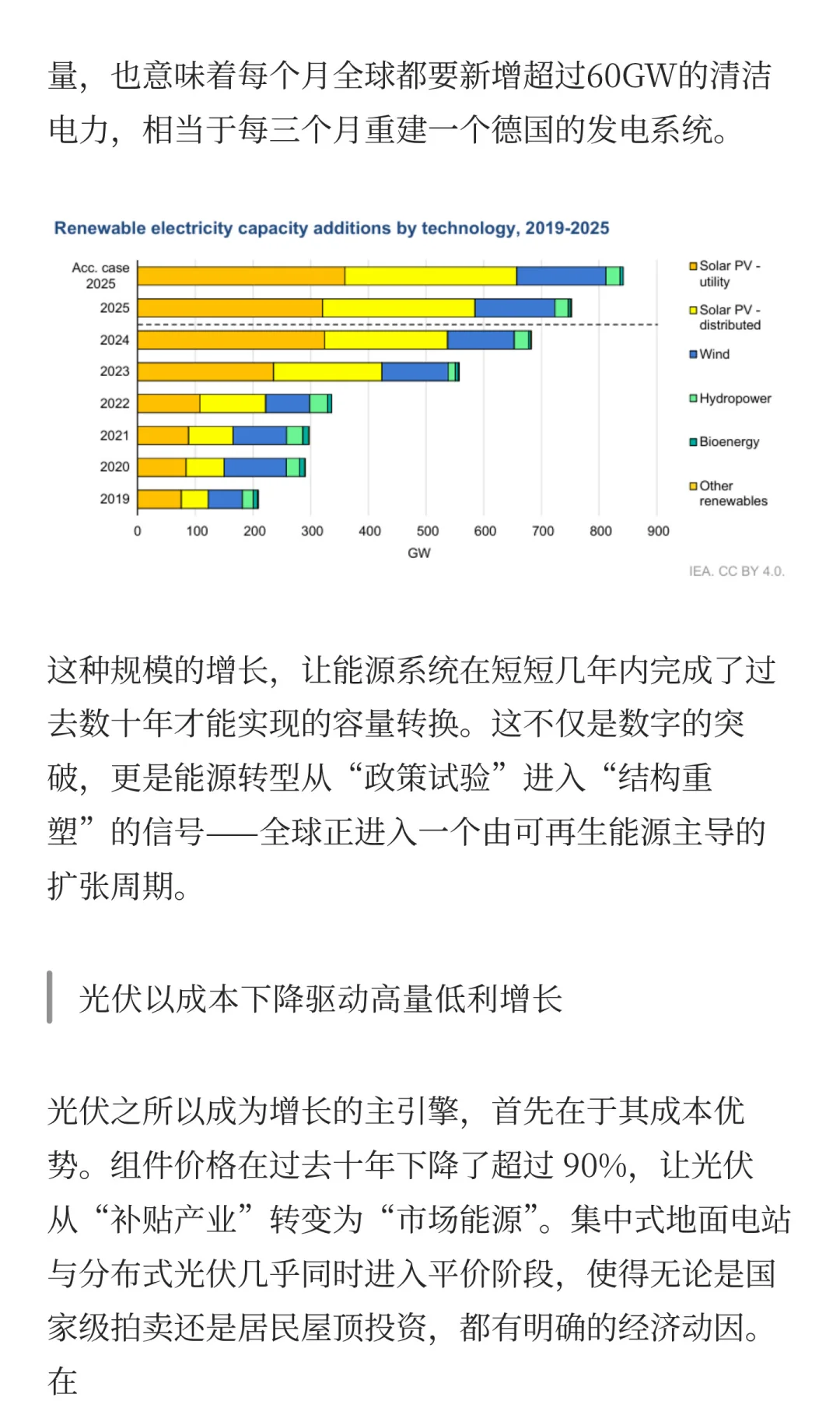 基于IEA Renewables2025未来能源格局观察①