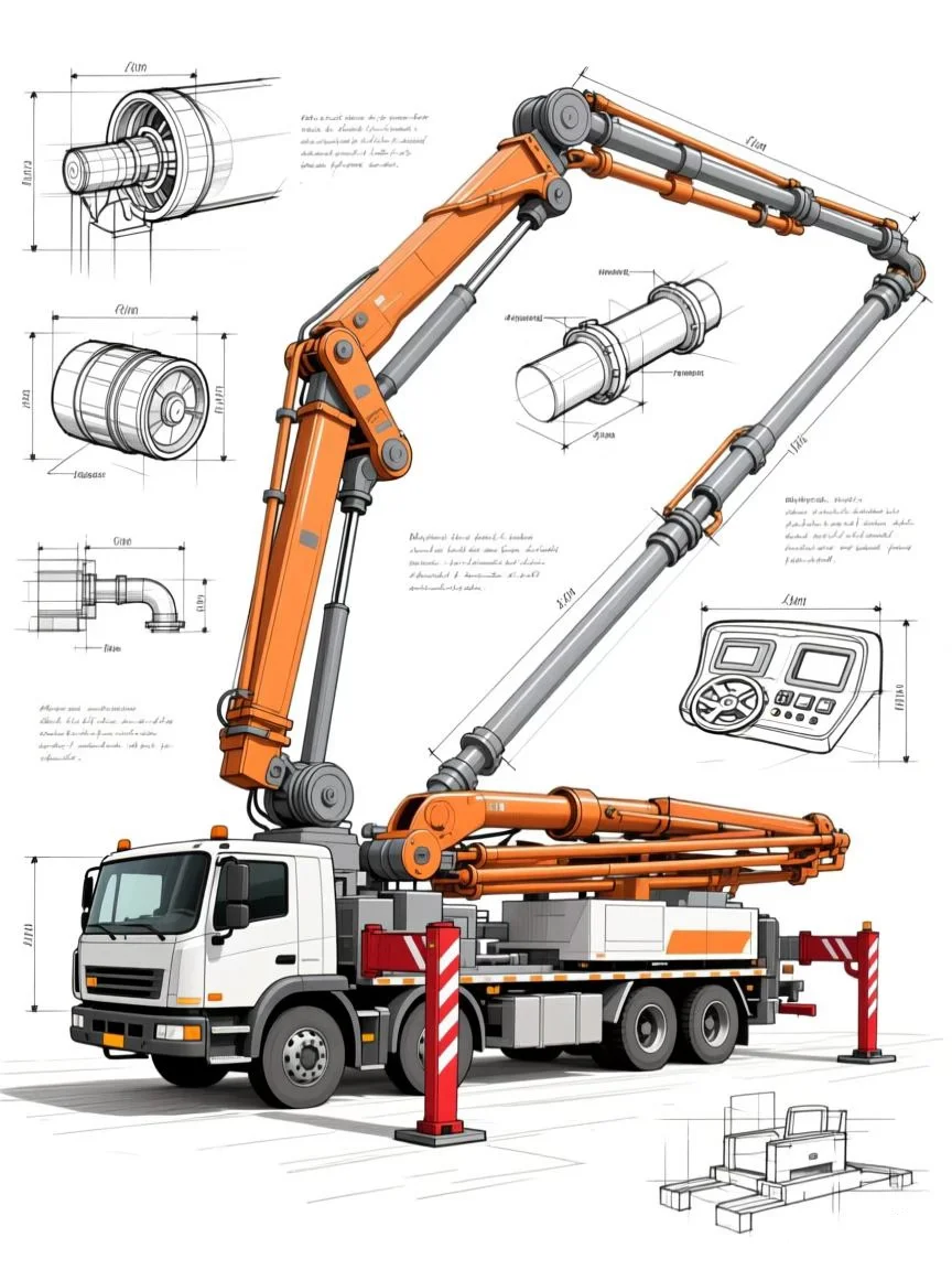 混凝土泵车·设计草稿［咒语］