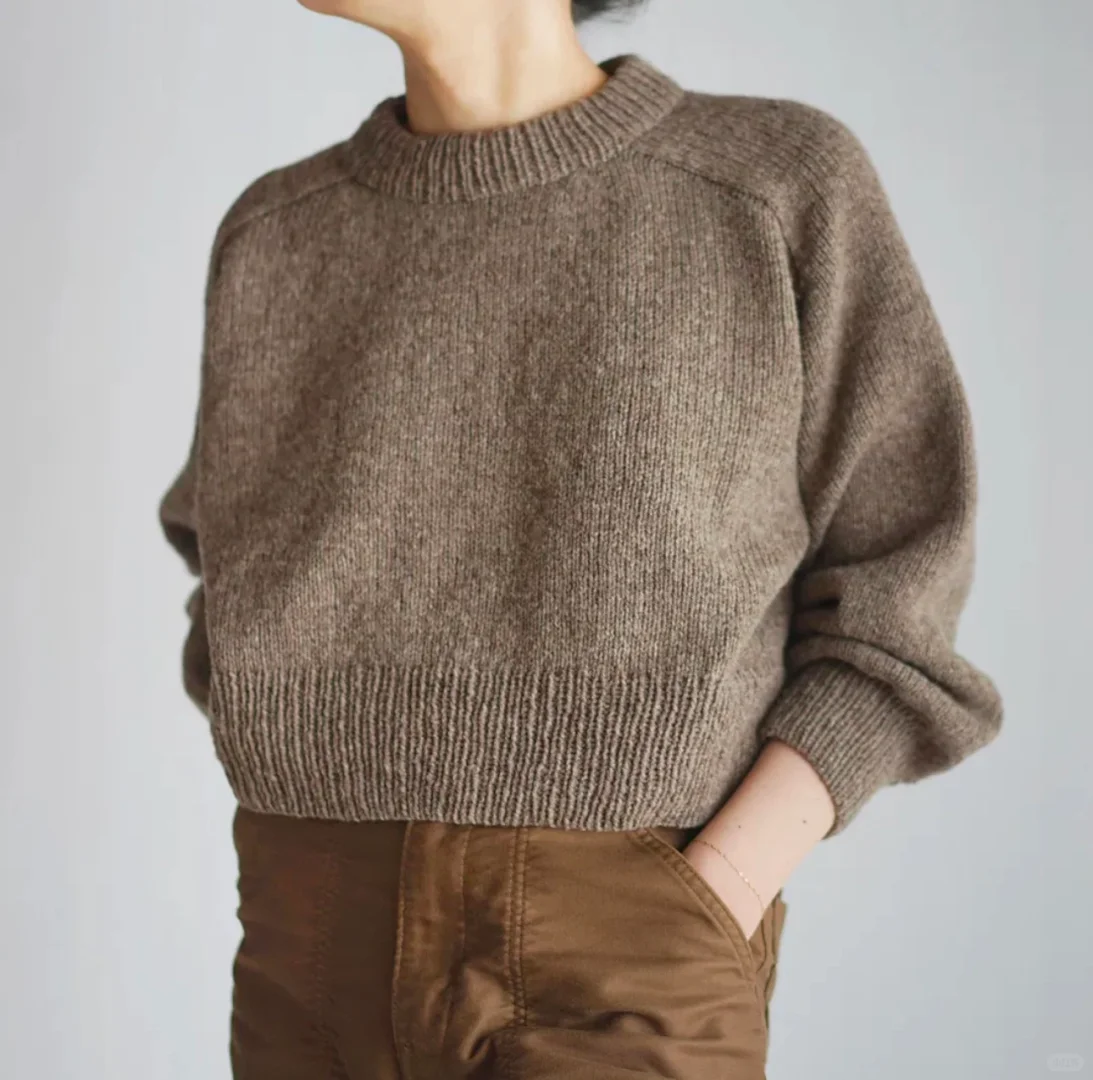 简简单单全靠版型-后背育克毛衣