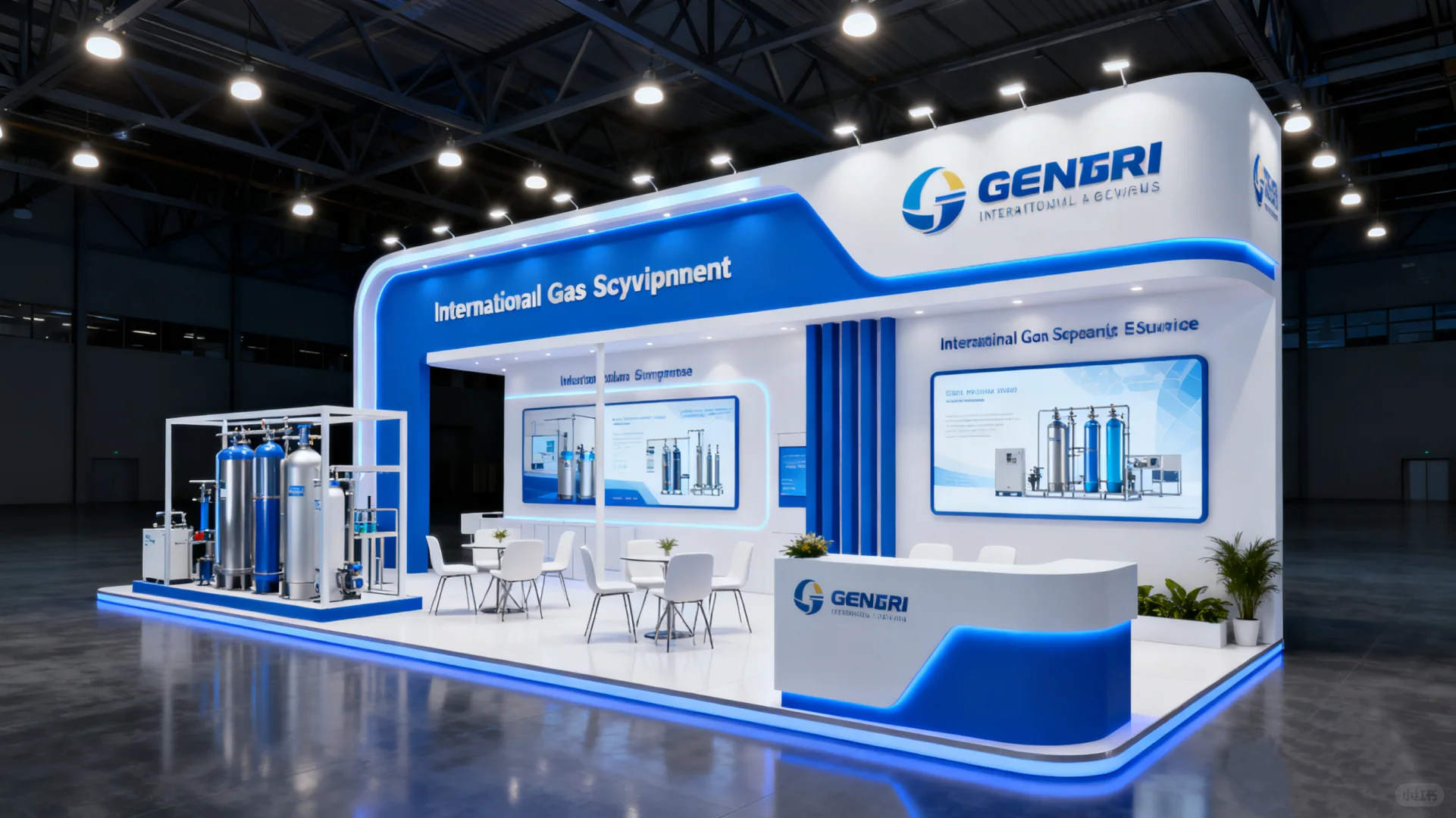 展会美陈?气体设备展台~