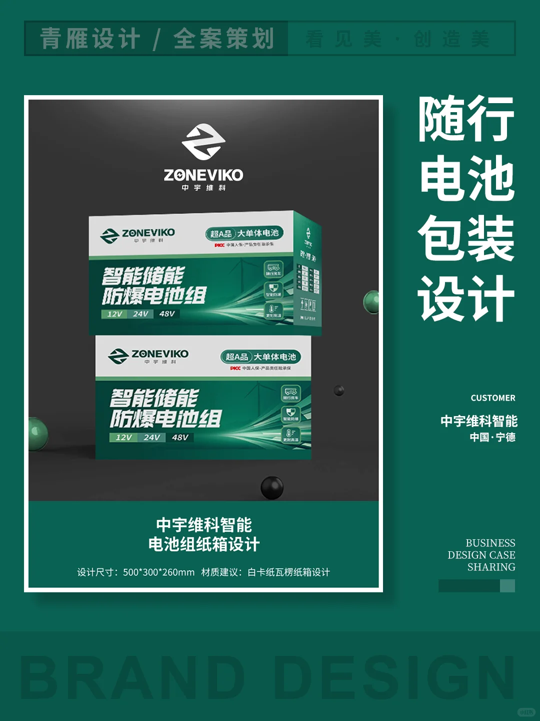 品牌锂电池包装设计案